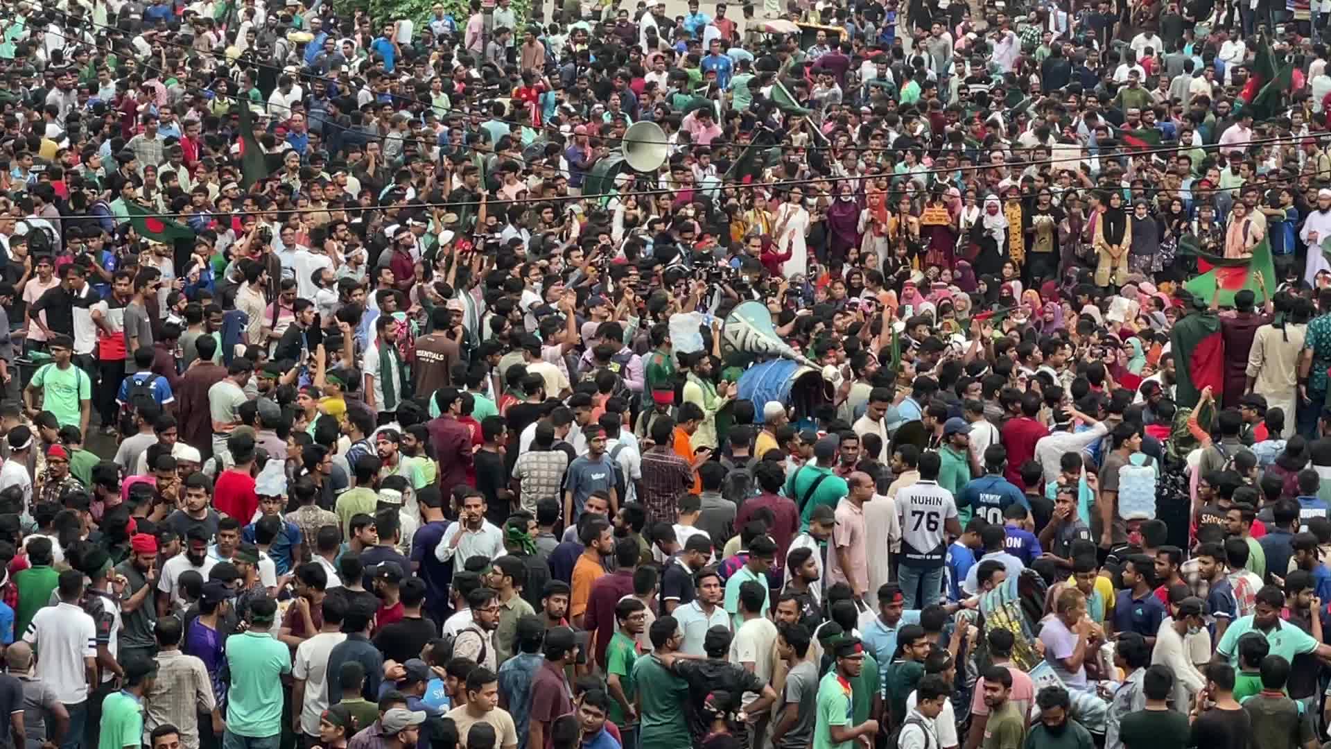 Protest in Dhaka 