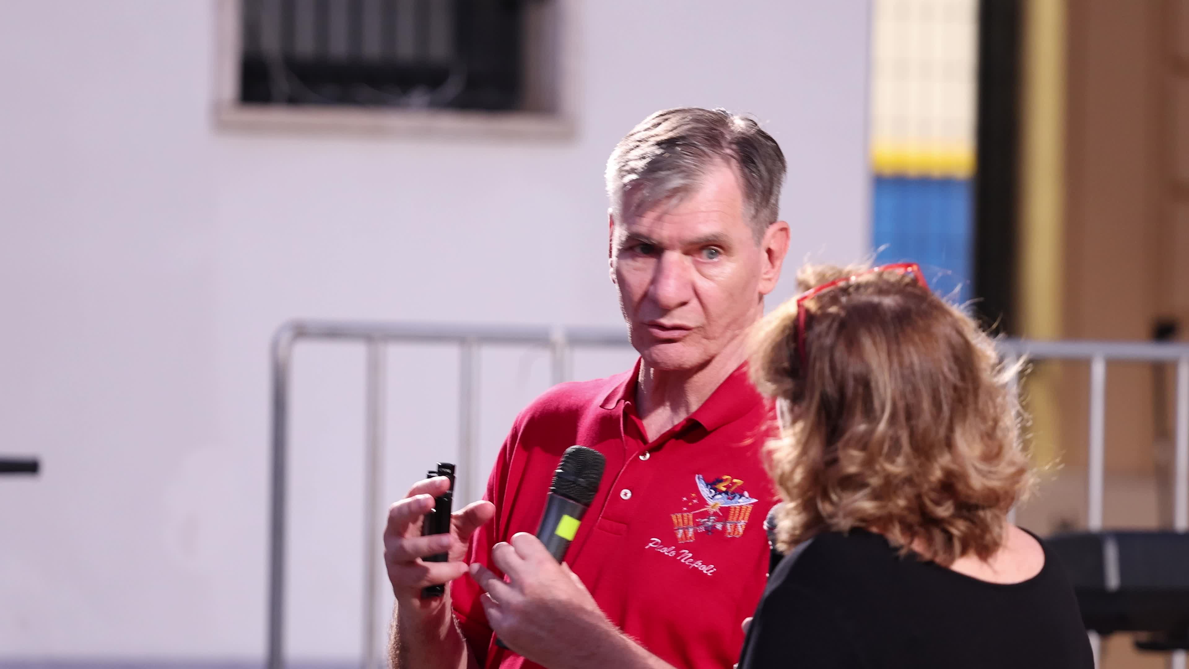 Italian Astronaut Paolo Nespoli In Surbo, Italy