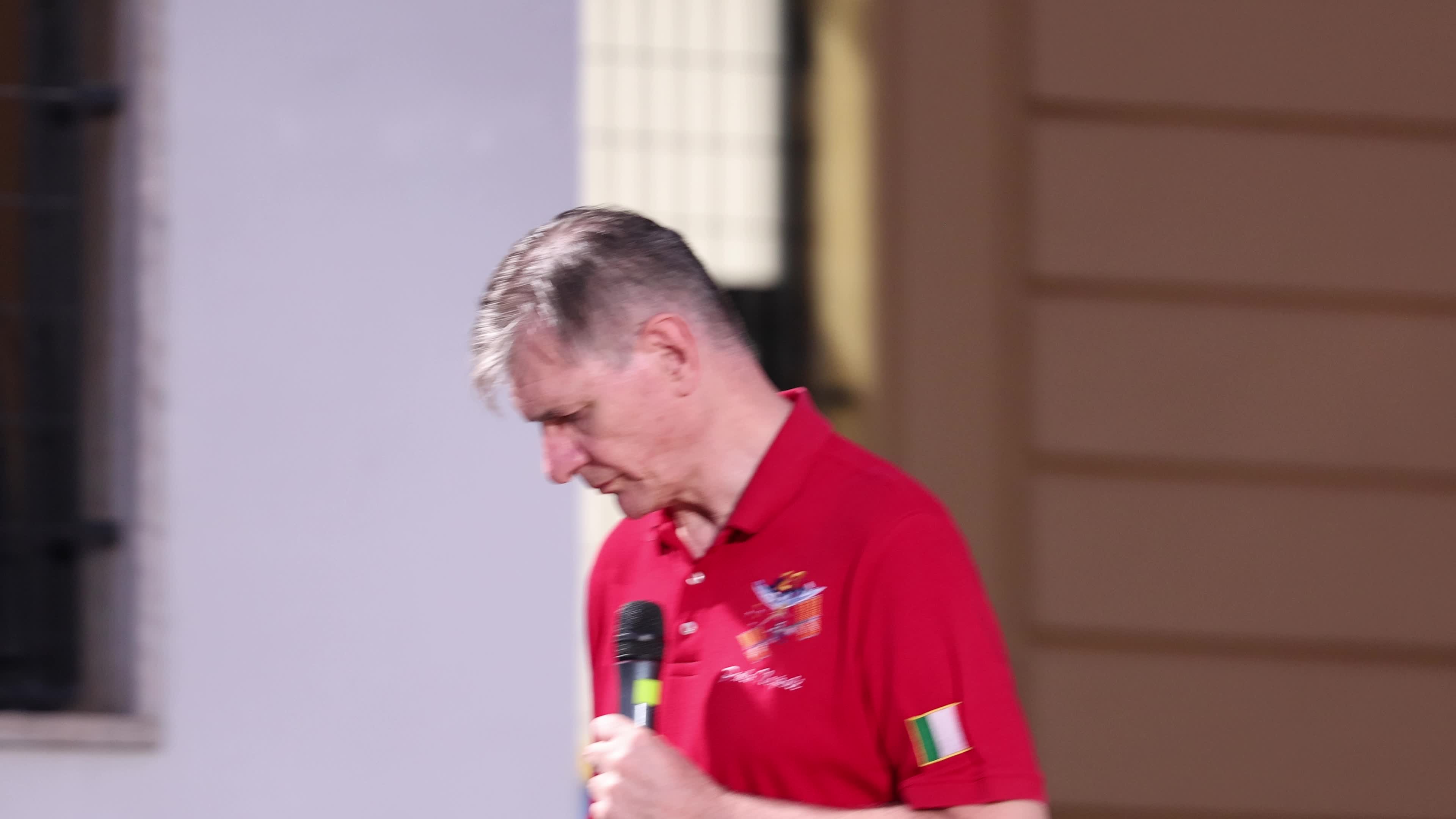 Italian Astronaut Paolo Nespoli In Surbo, Italy