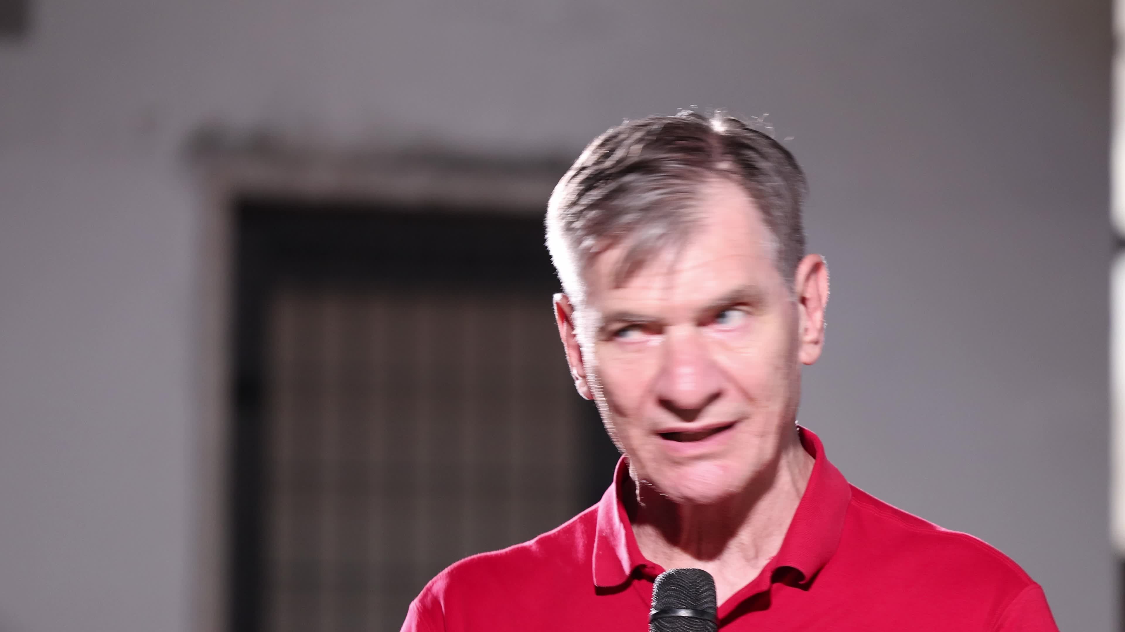 Italian Astronaut Paolo Nespoli In Surbo, Italy