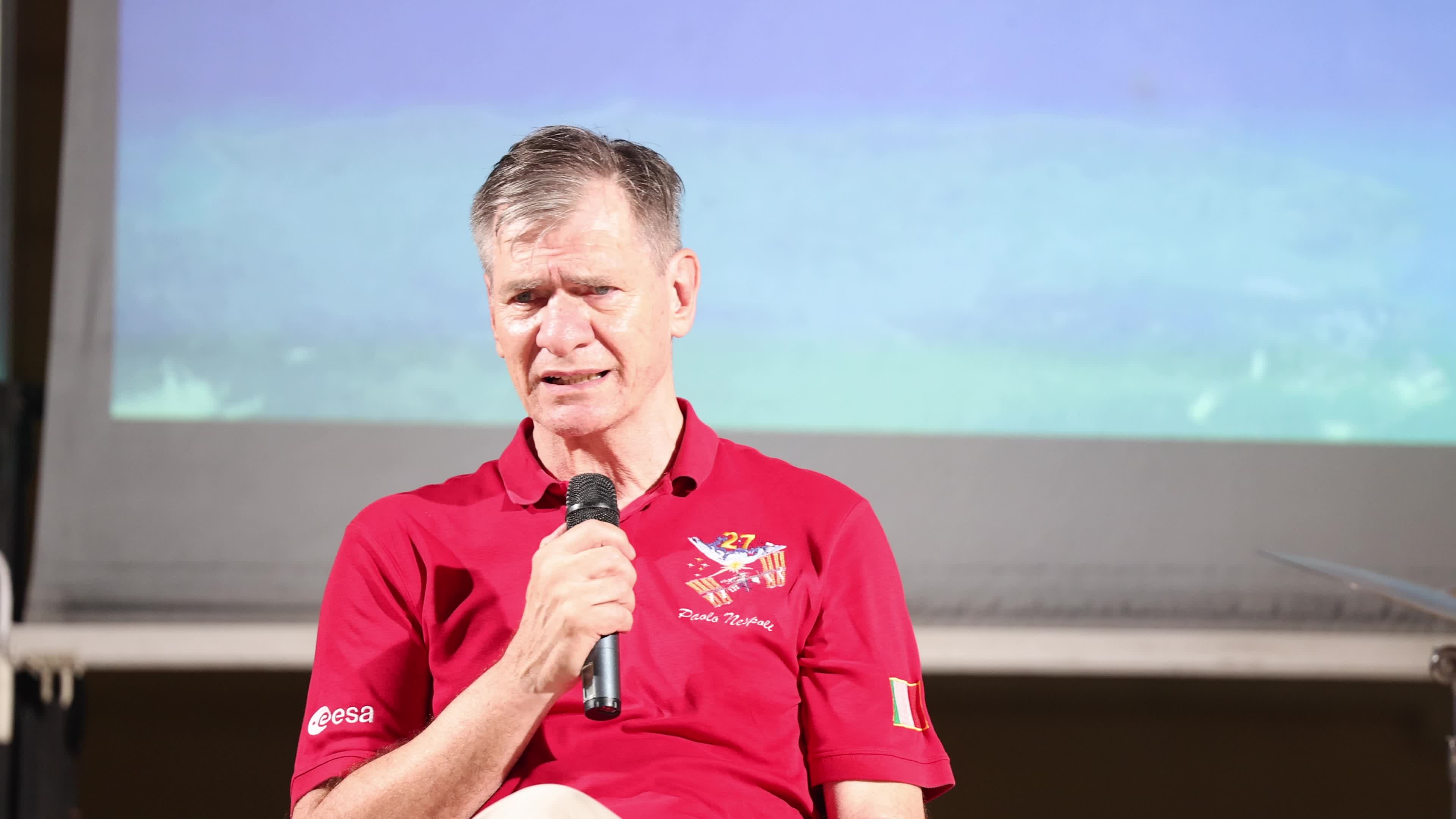 Italian Astronaut Paolo Nespoli In Surbo, Italy