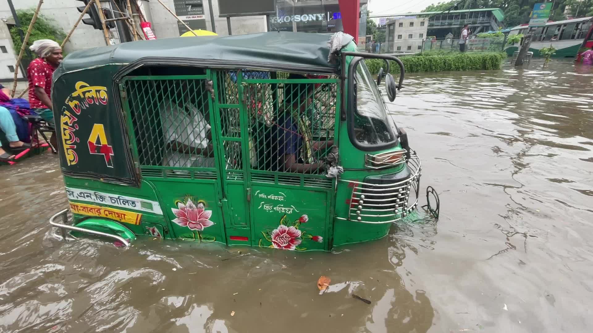 Waterlogged in Dhaka