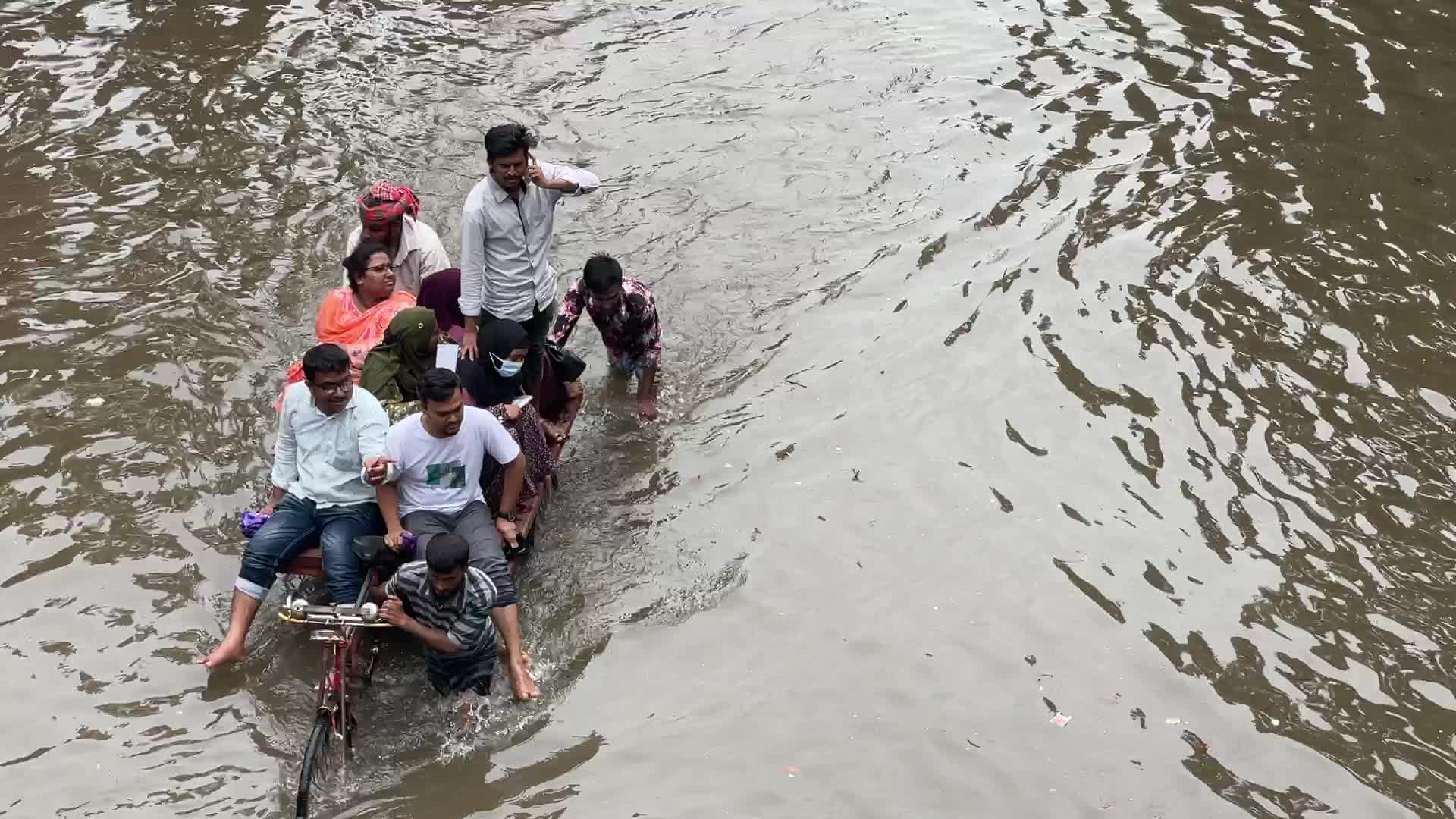 Waterlogged in Dhaka