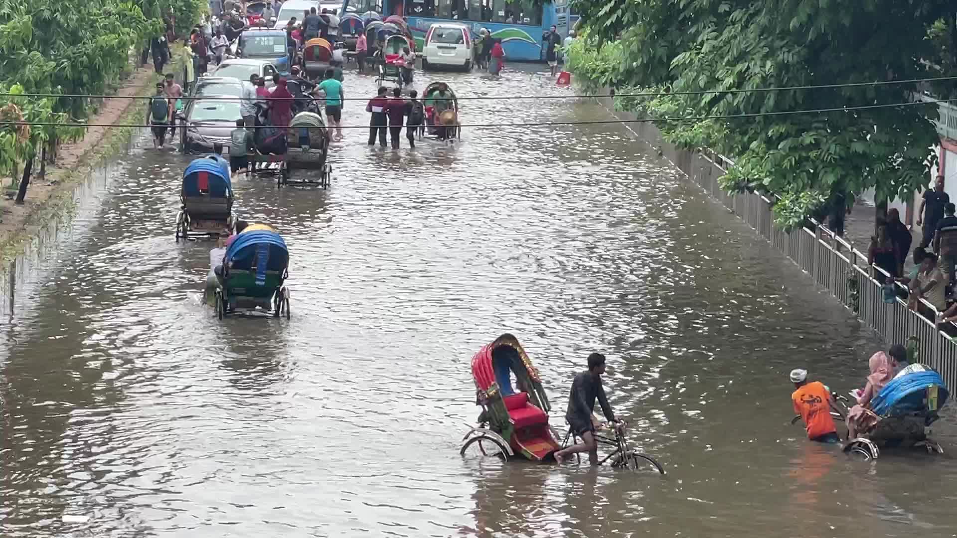 Waterlogged in Dhaka