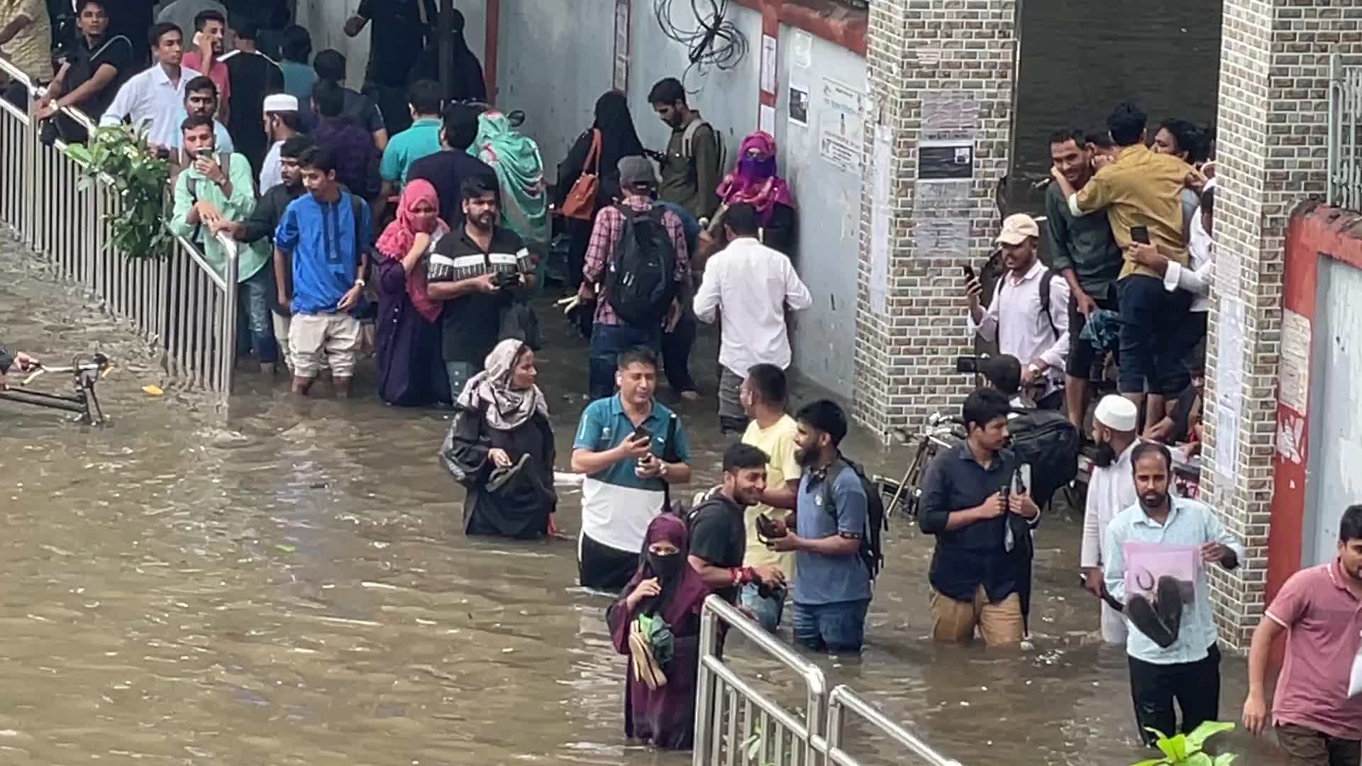 Waterlogged in Dhaka