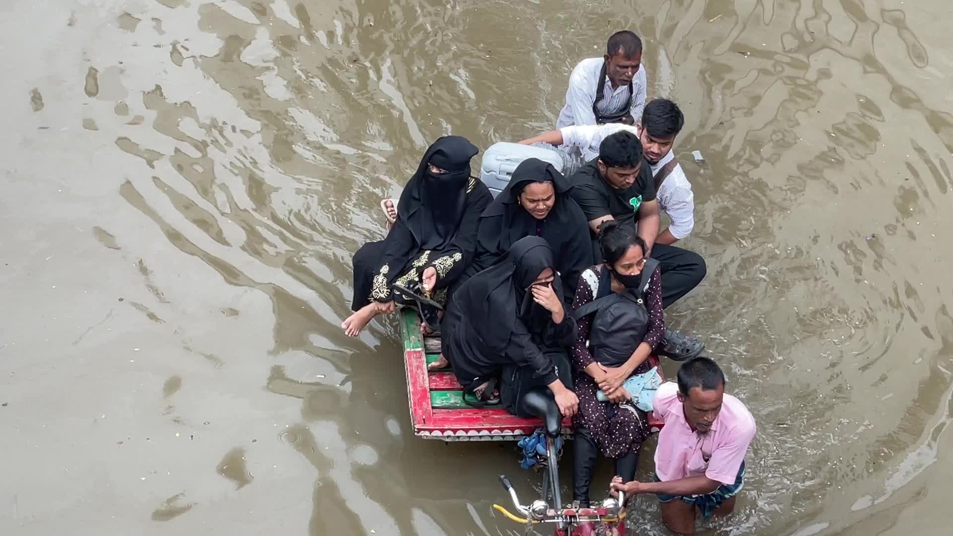Waterlogged in Dhaka