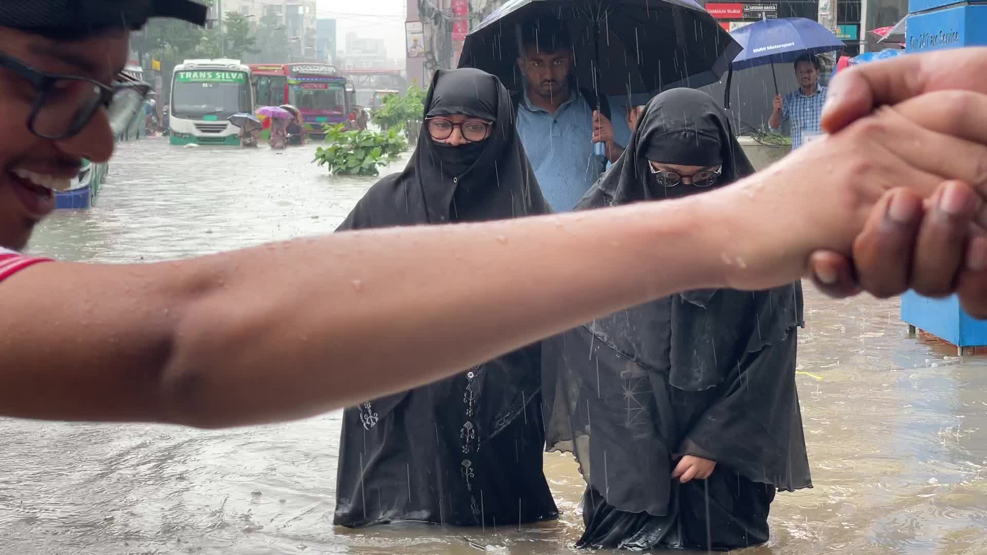 Waterlogged in Dhaka