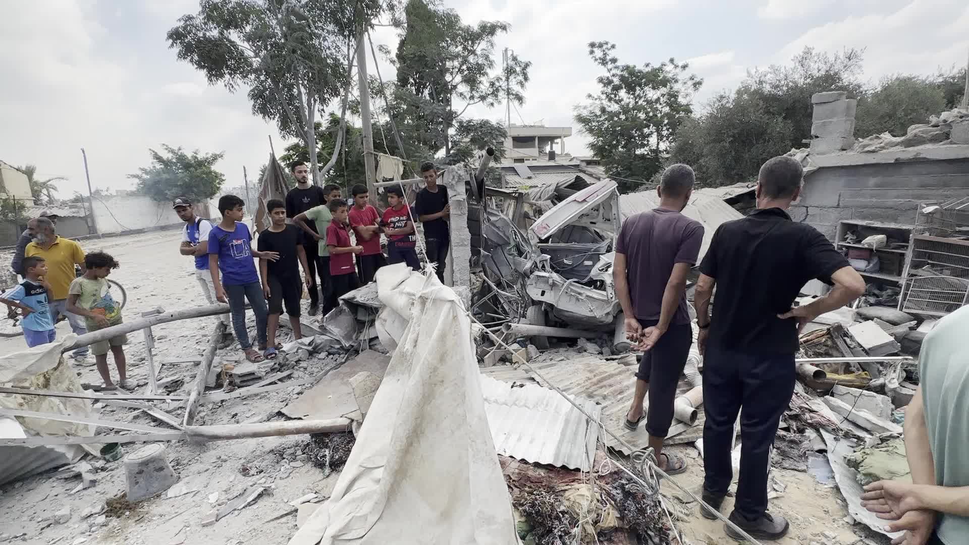 Aftermath of Israeli Airstrike