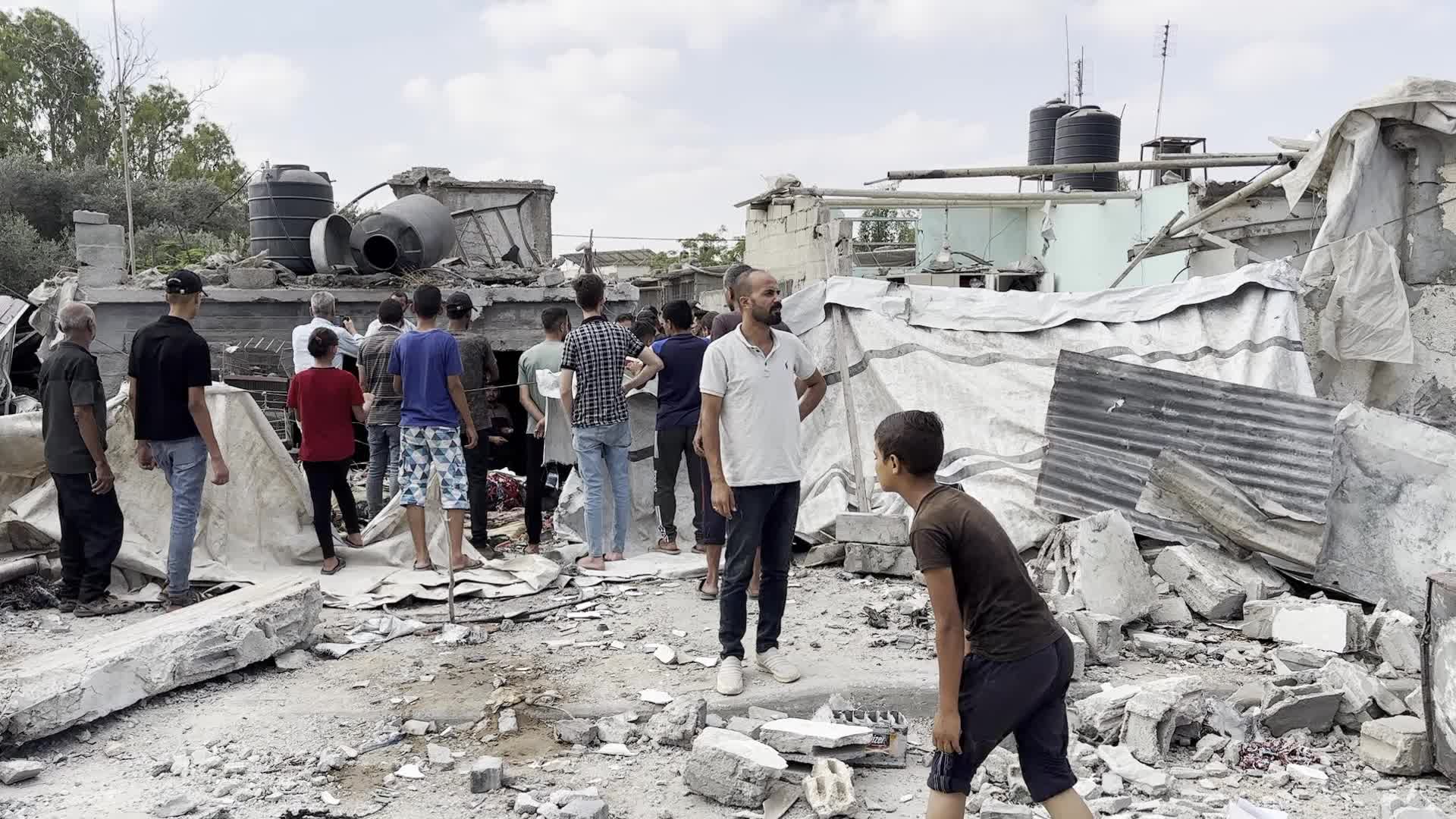 Aftermath of Israeli Airstrike
