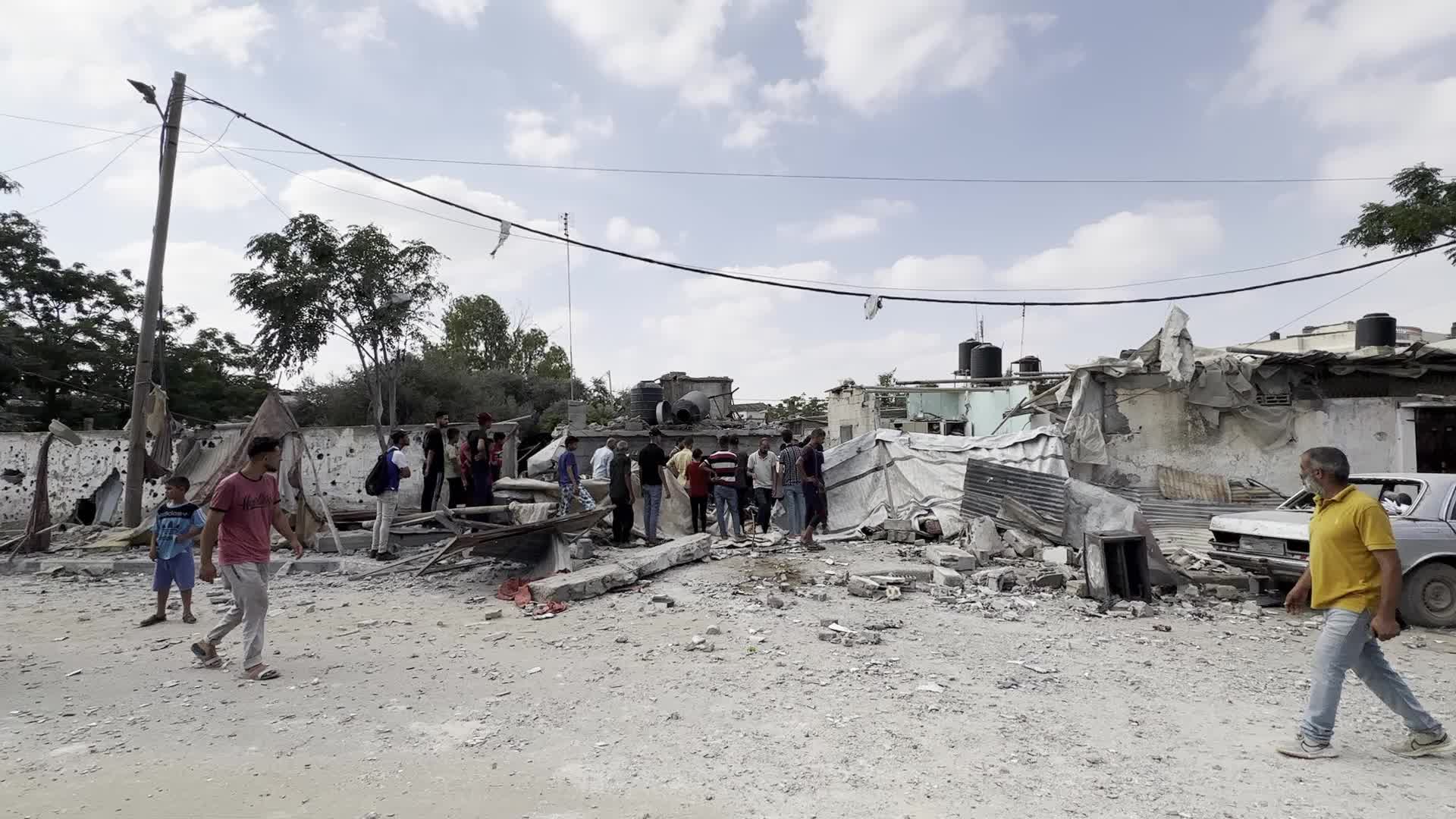 Aftermath of Israeli Airstrike