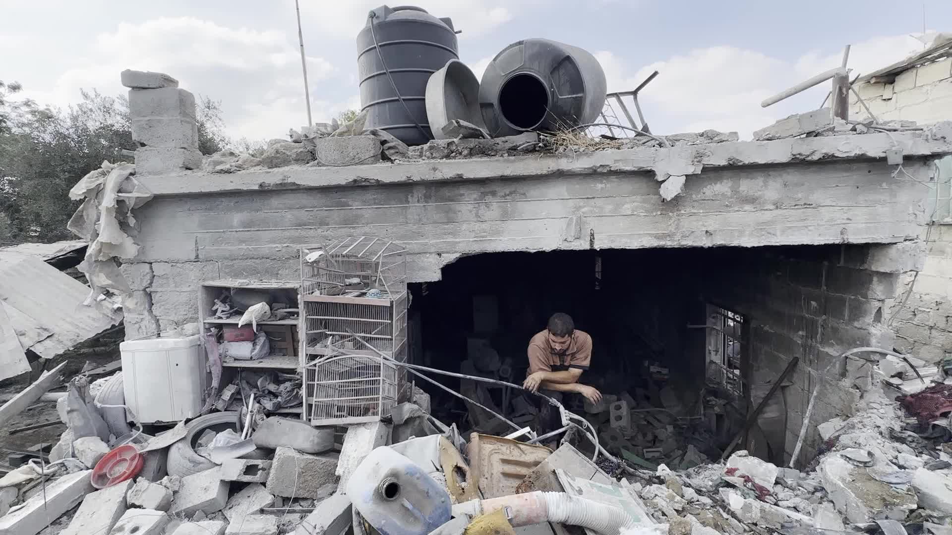 Aftermath of Israeli Airstrike