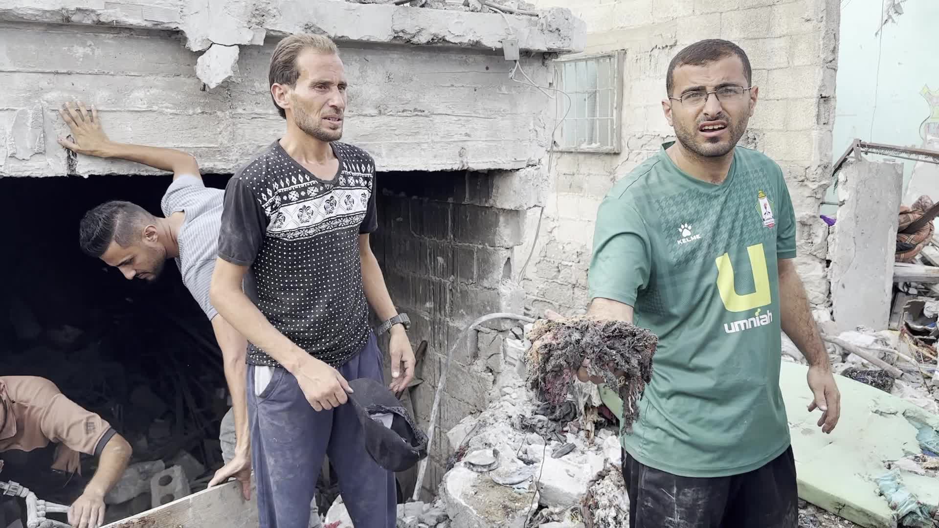 Aftermath of Israeli Airstrike