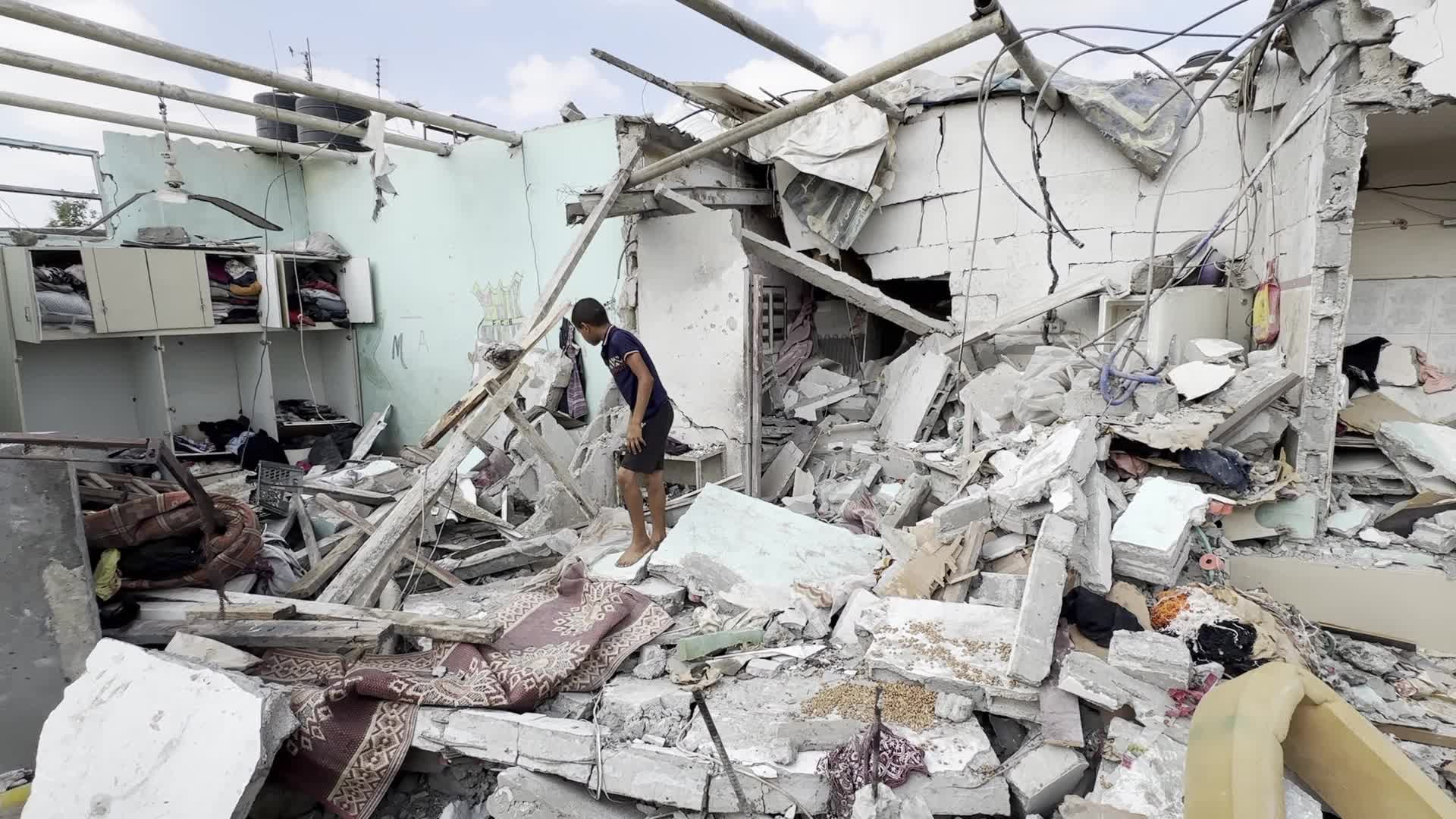Aftermath of Israeli Airstrike