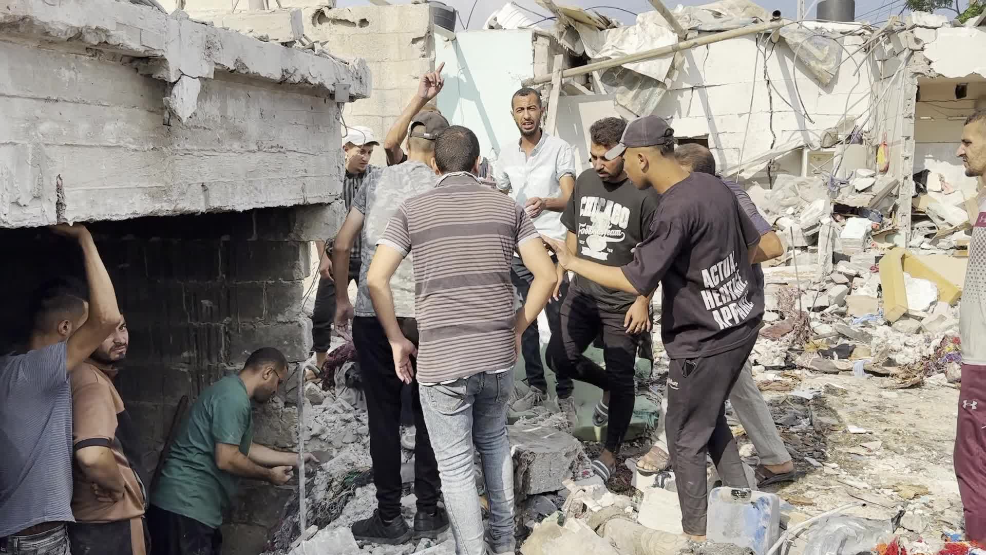 Aftermath of Israeli Airstrike