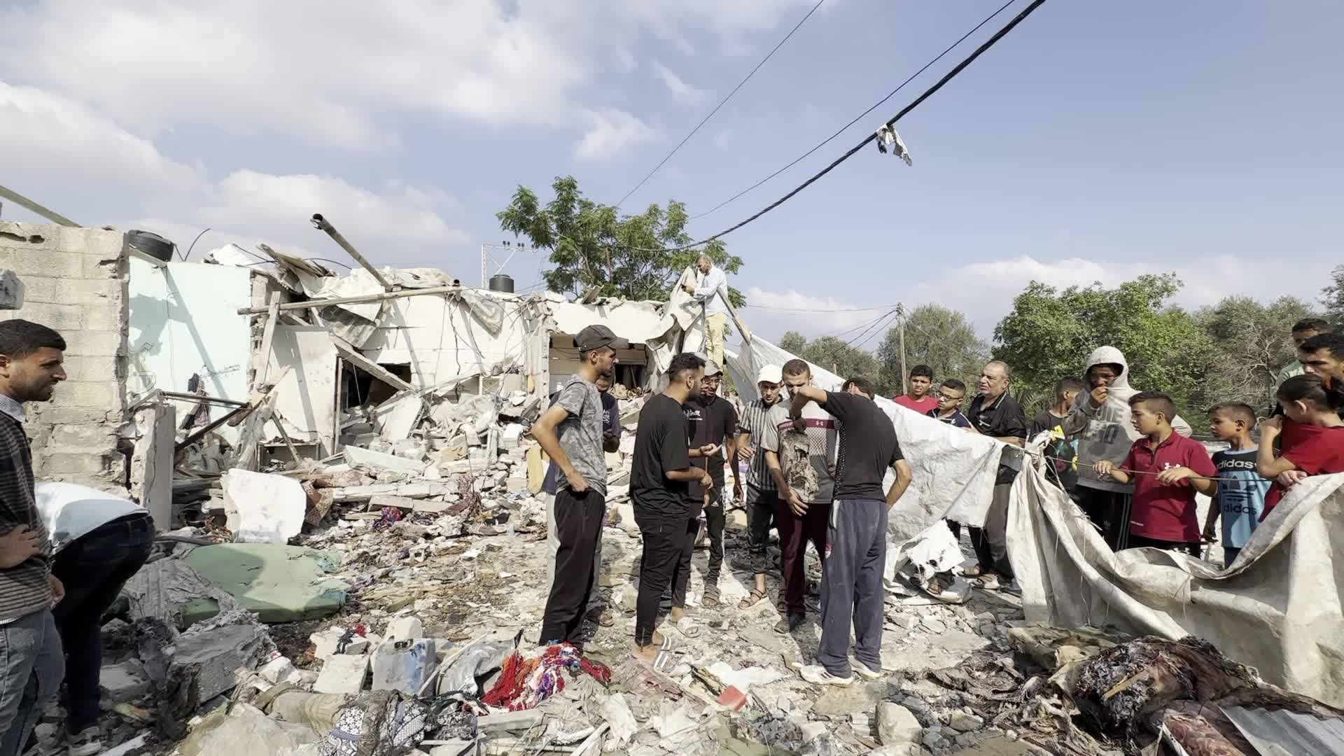 Aftermath of Israeli Airstrike