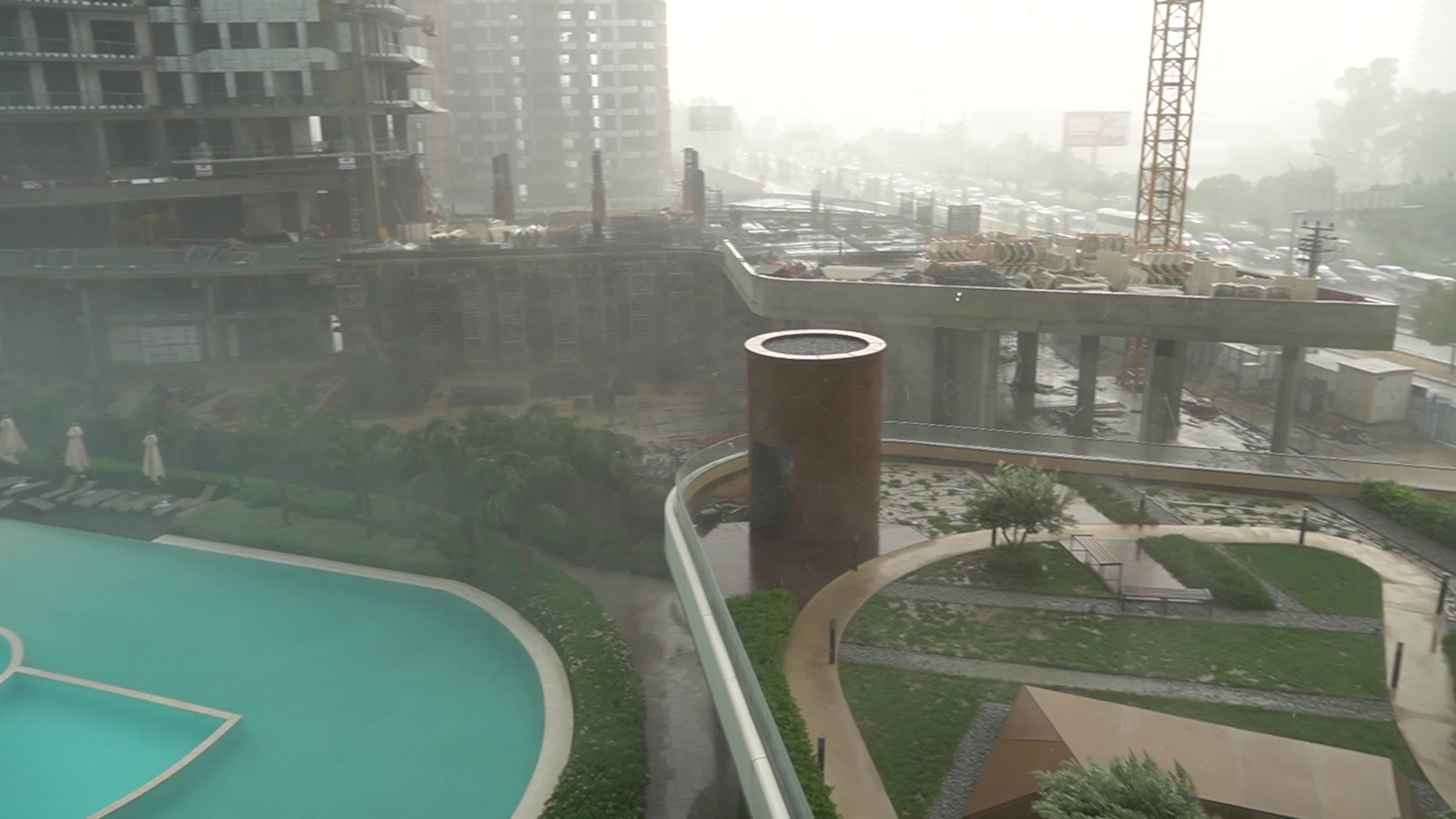 Torrential rain in mid-July