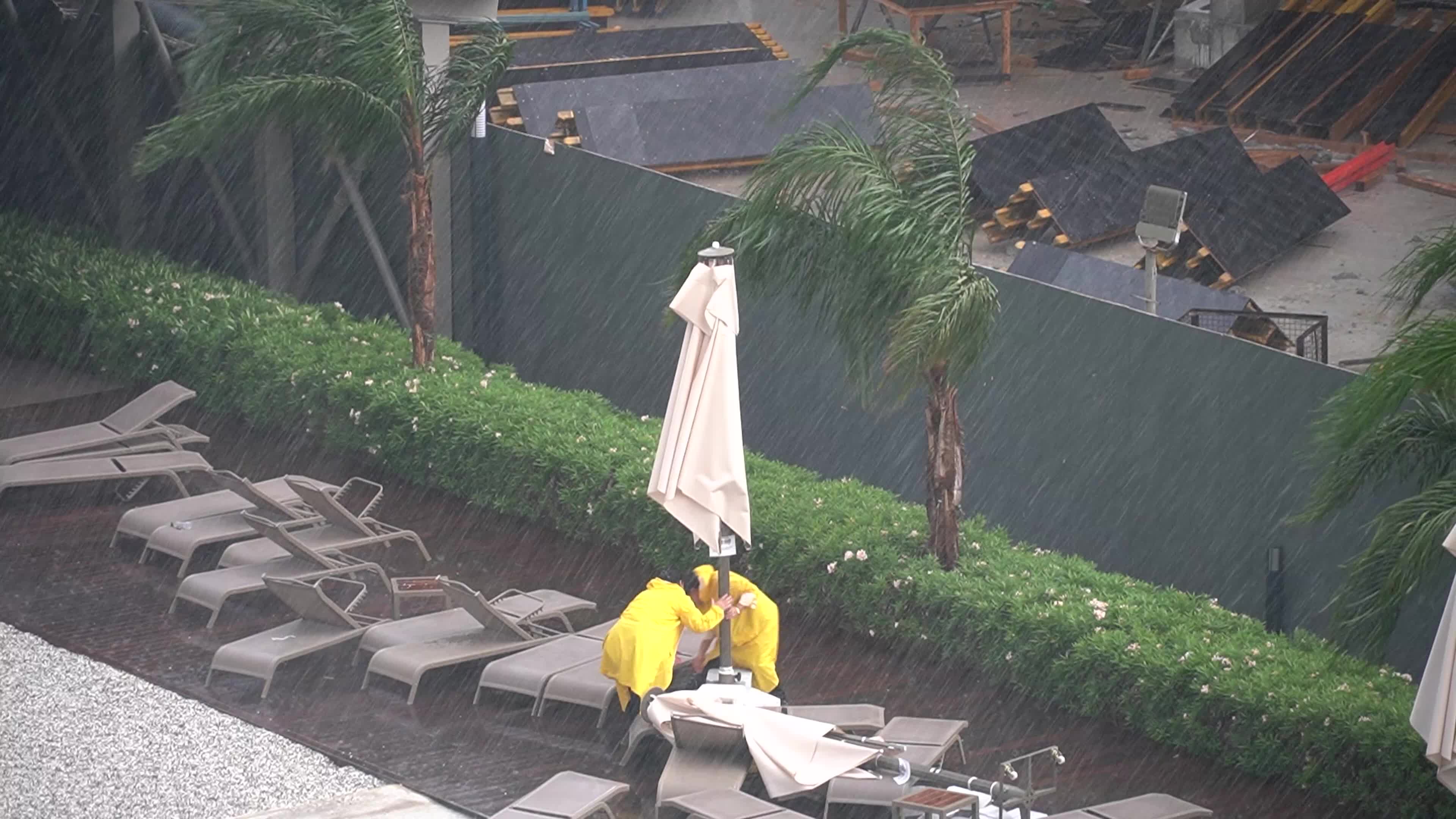 Torrential rain in mid-July