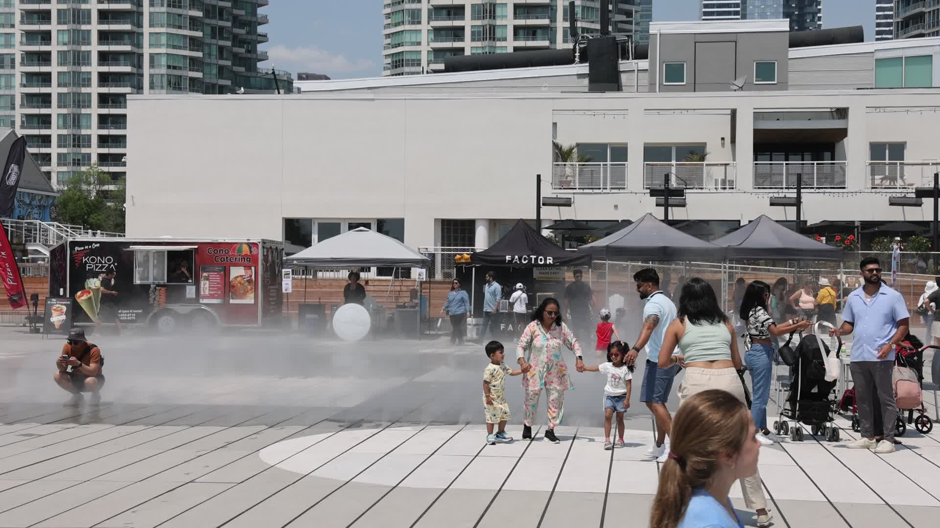 Daily life during Summer season in Toronto