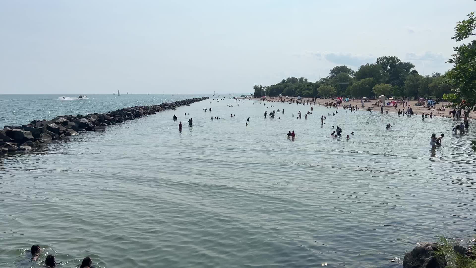 Centre Island Beach in Toronto, Canada