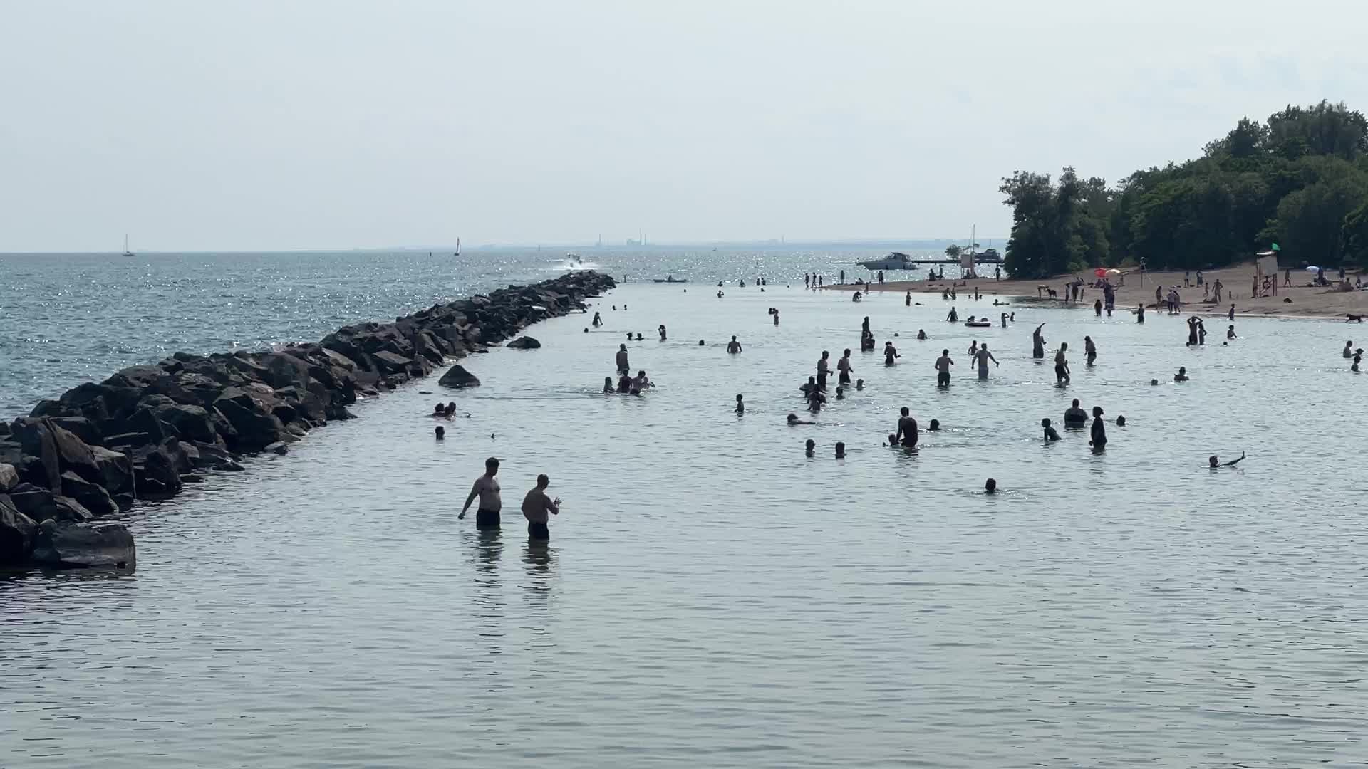 Centre Island Beach in Toronto, Canada