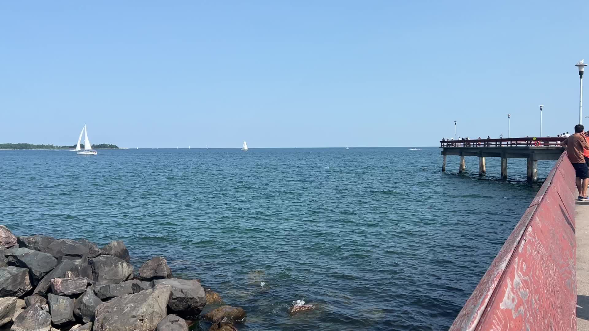 Centre Island Beach in Toronto, Canada