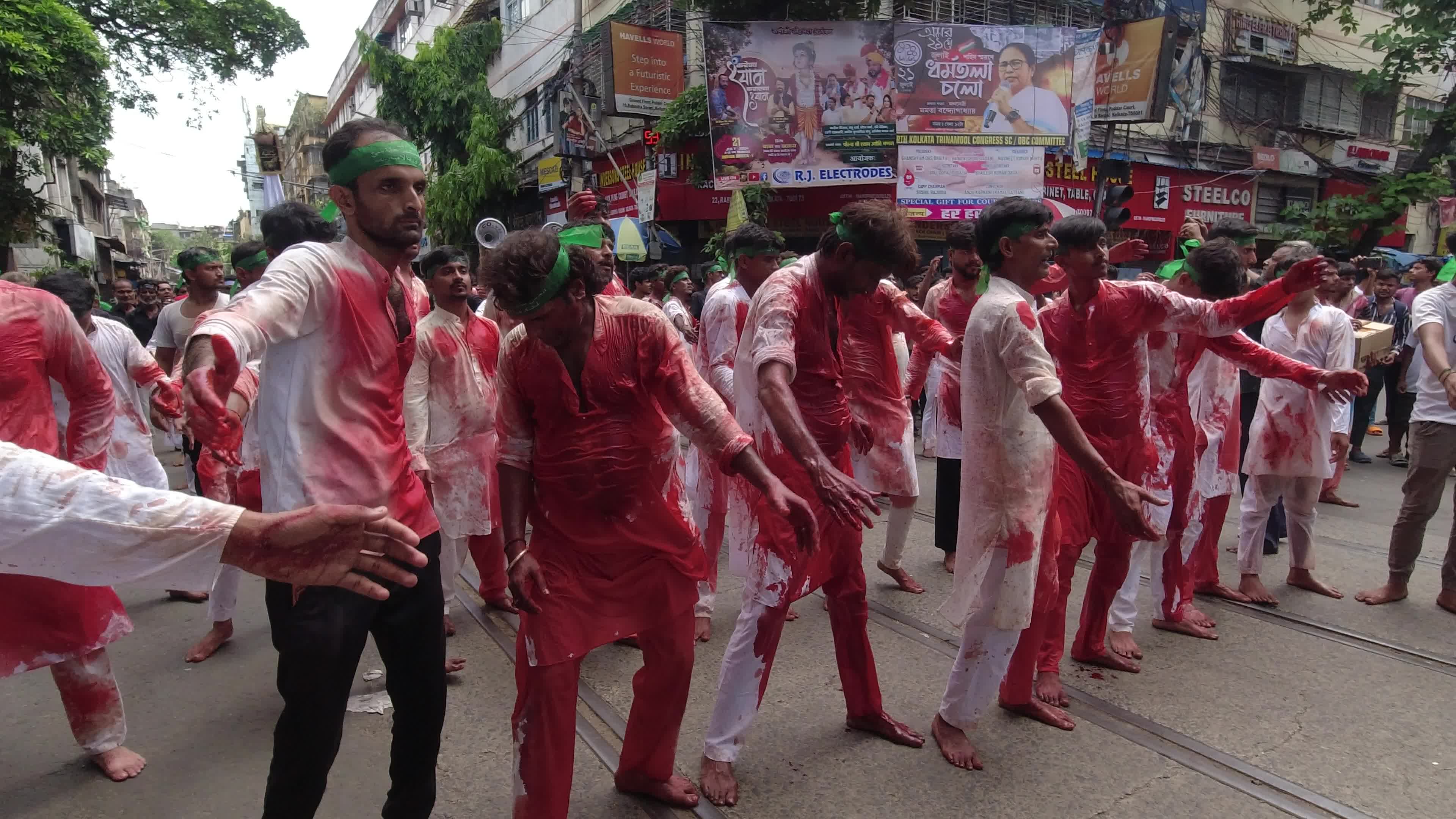 Ashura observation on last day of Muharrum in India.
