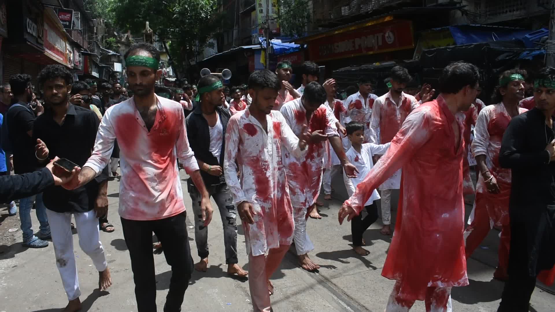 Ashura observation on last day of Muharrum in India.