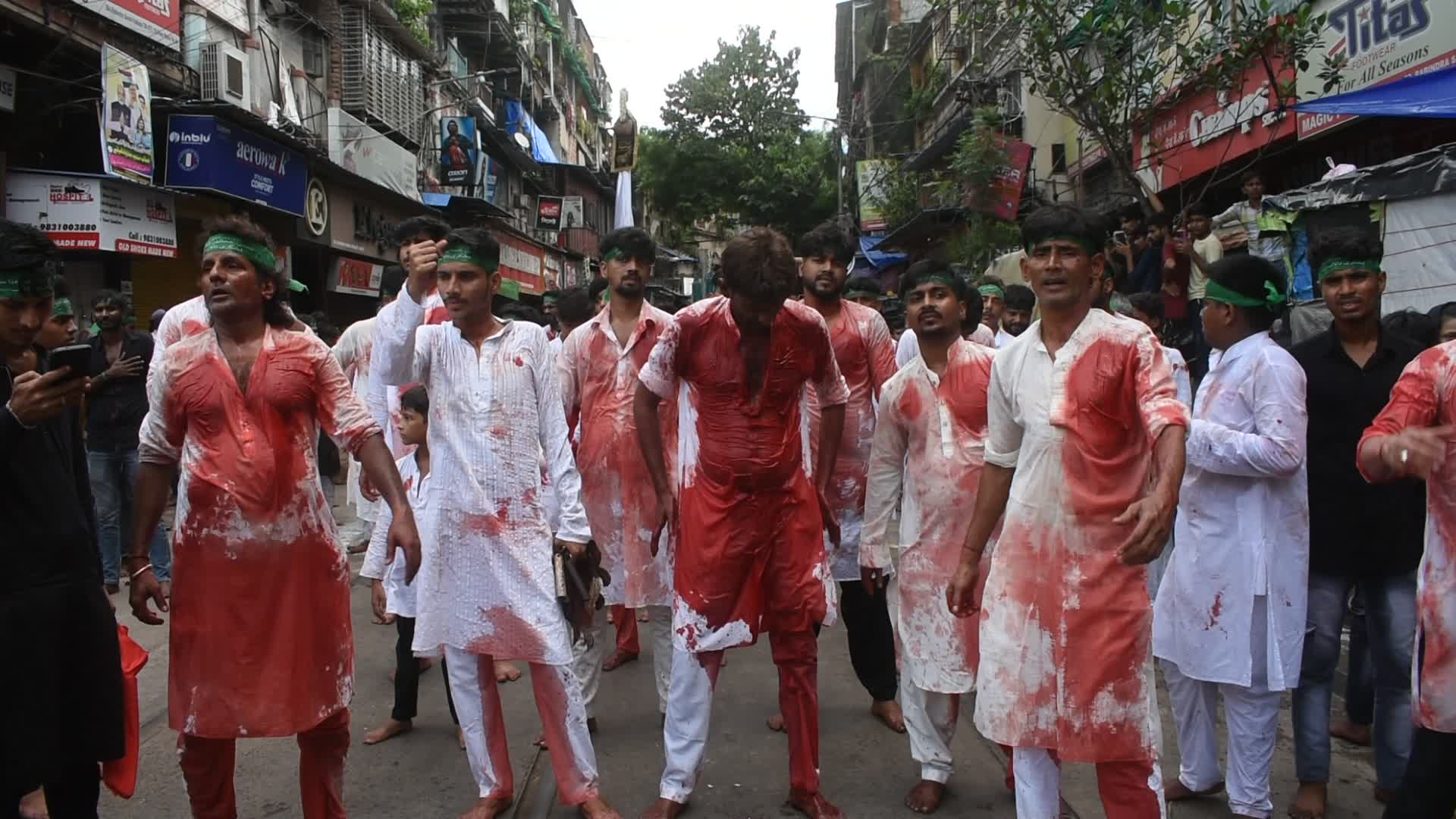 Ashura observation on last day of Muharrum in India.