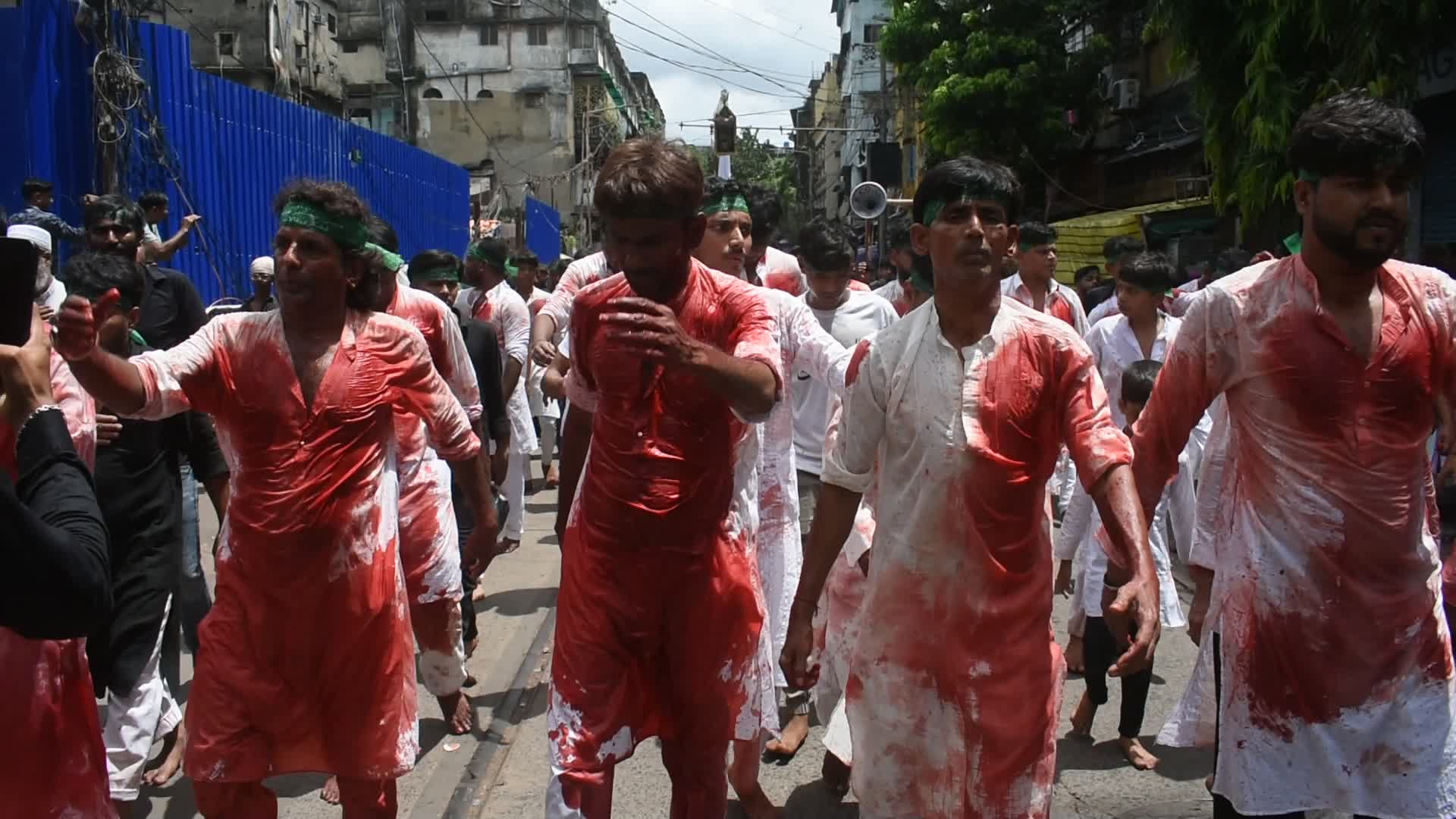 Ashura observation on last day of Muharrum in India.
