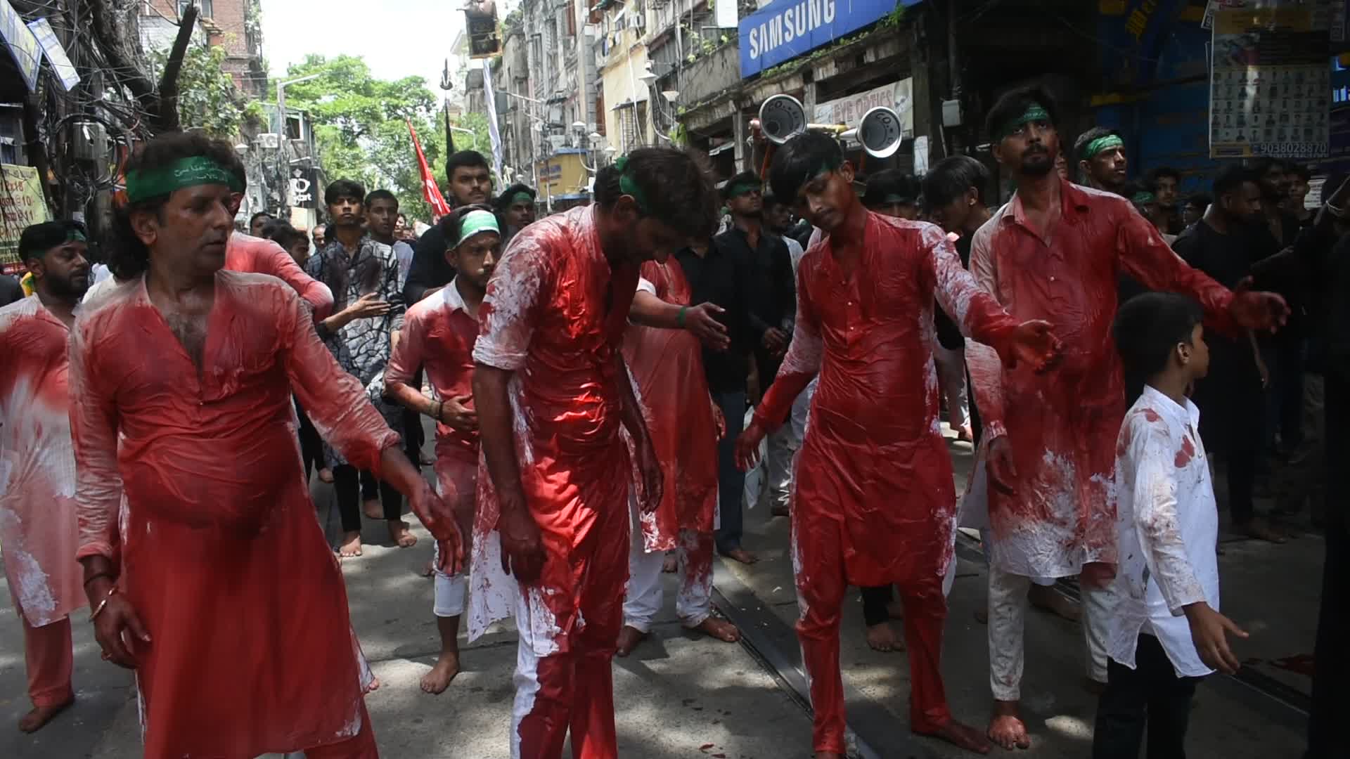 Ashura observation on last day of Muharrum in India.