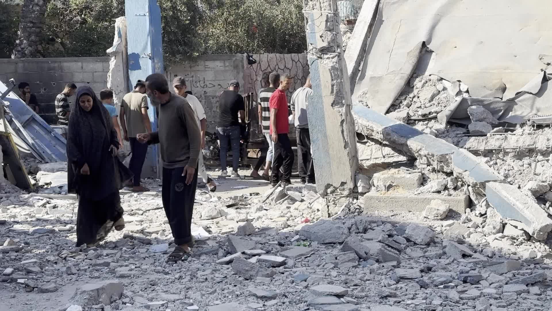 Israeli Airstrike At UN-run school In Gaza, Palestine