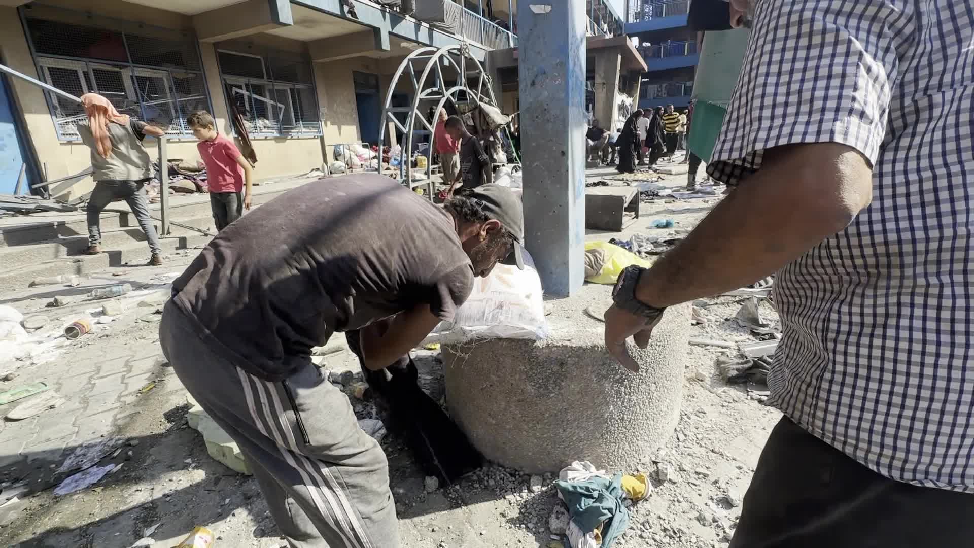 Israeli Airstrike At UN-run school In Gaza, Palestine