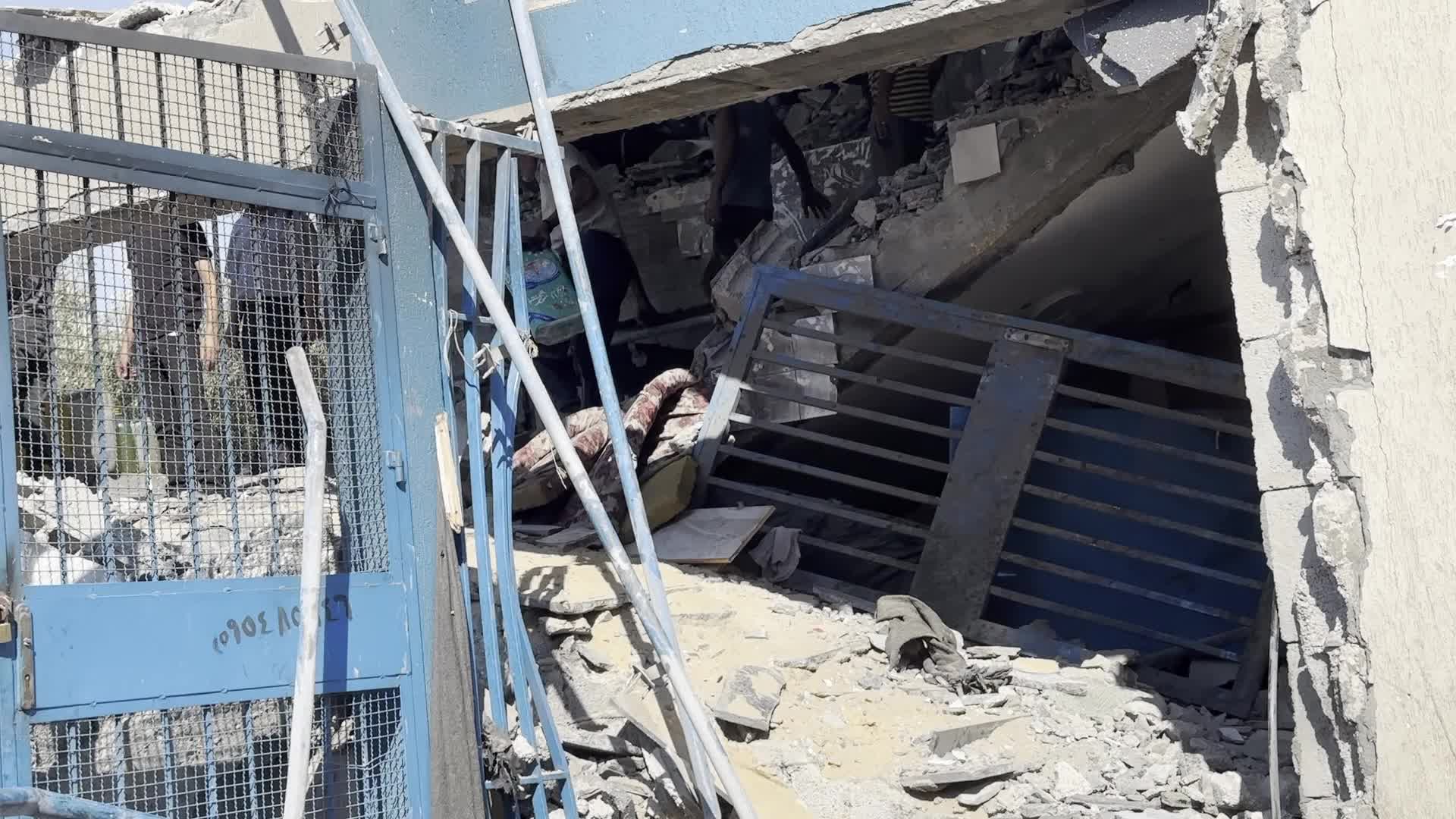 Israeli Airstrike At UN-run school In Gaza, Palestine