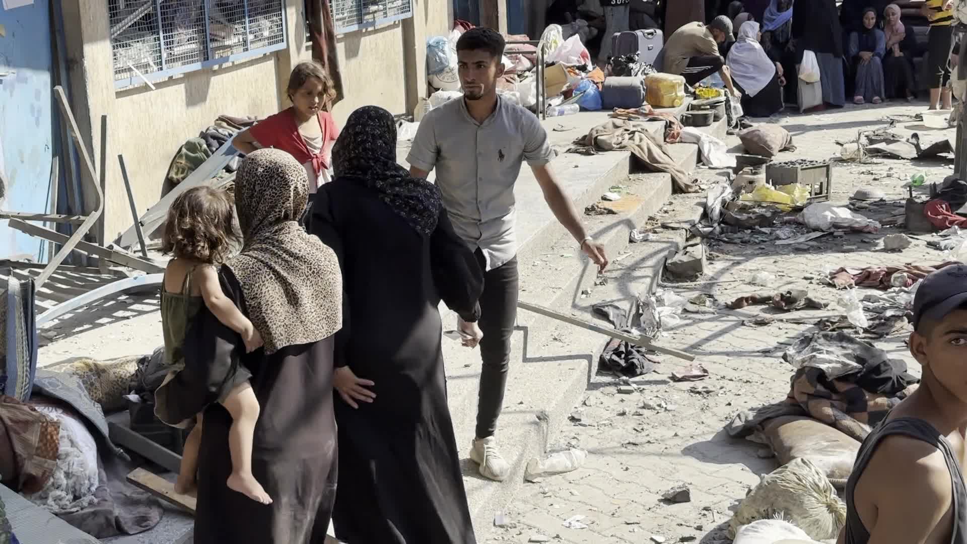 Israeli Airstrike At UN-run school In Gaza, Palestine