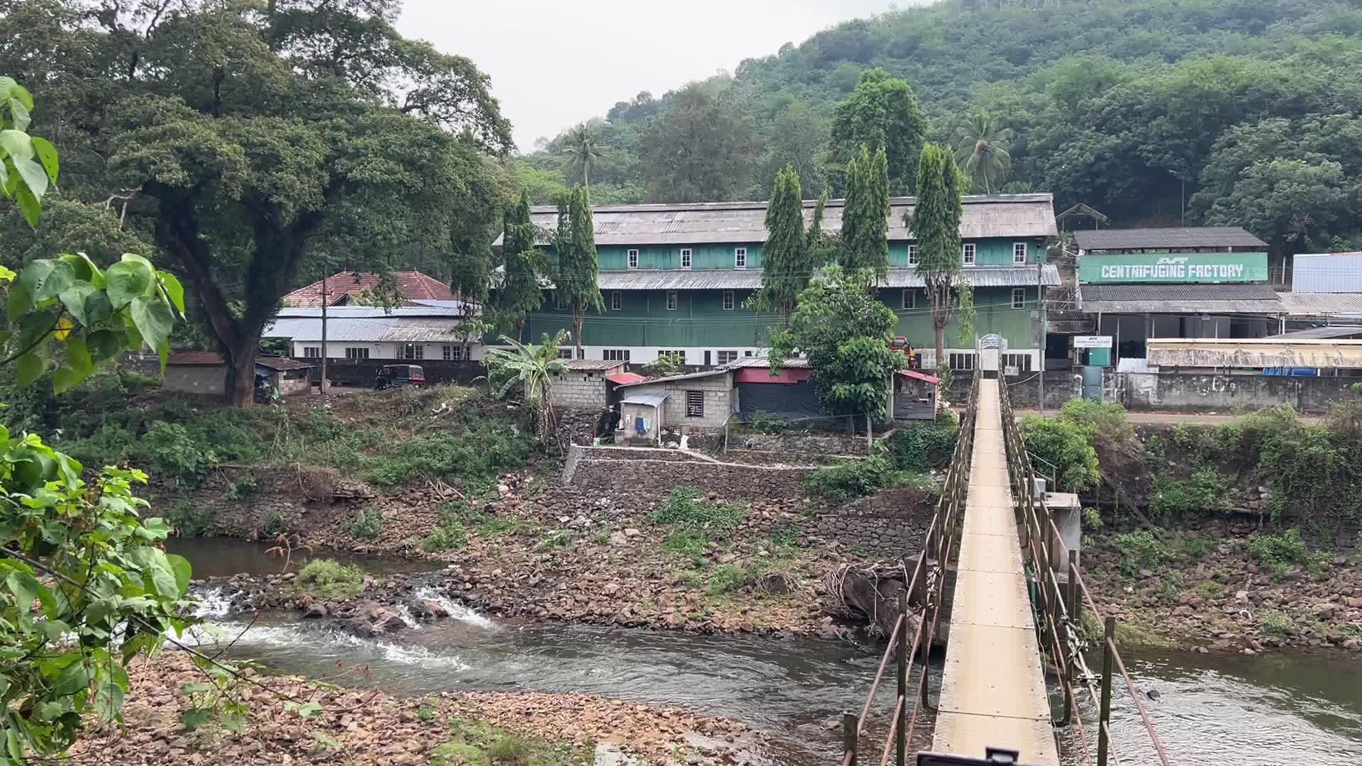 Swing bridge built in 1926 spanning the Kakkattar River