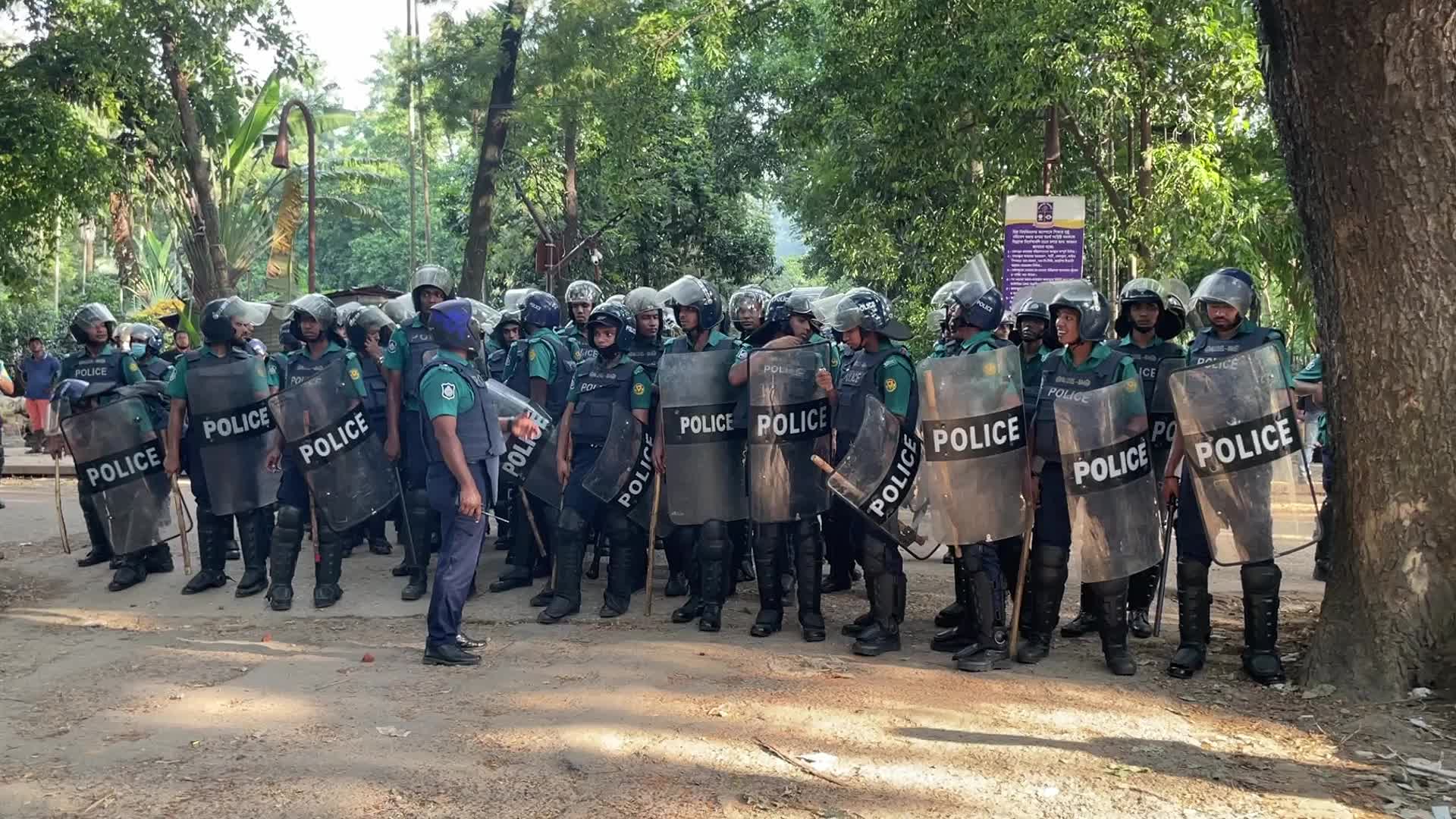 Anti-quota protest in Dhaka