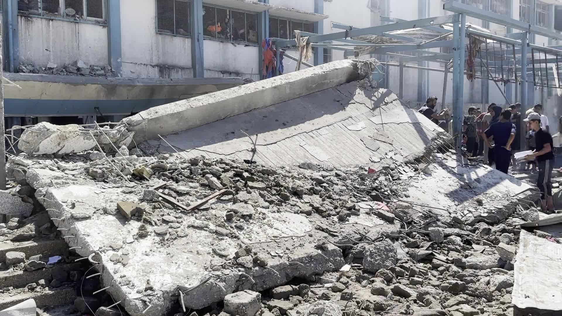 UN-run Al-Razi School Hit By Israeli Airstrike