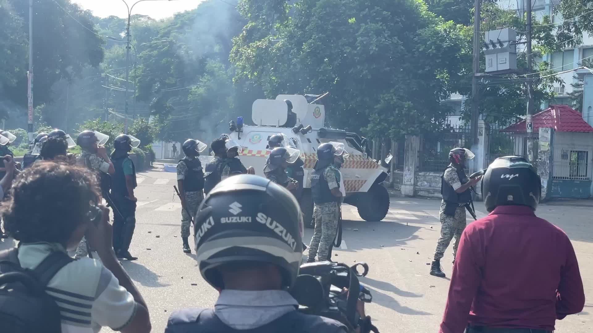 Anti-quota protest in Dhaka