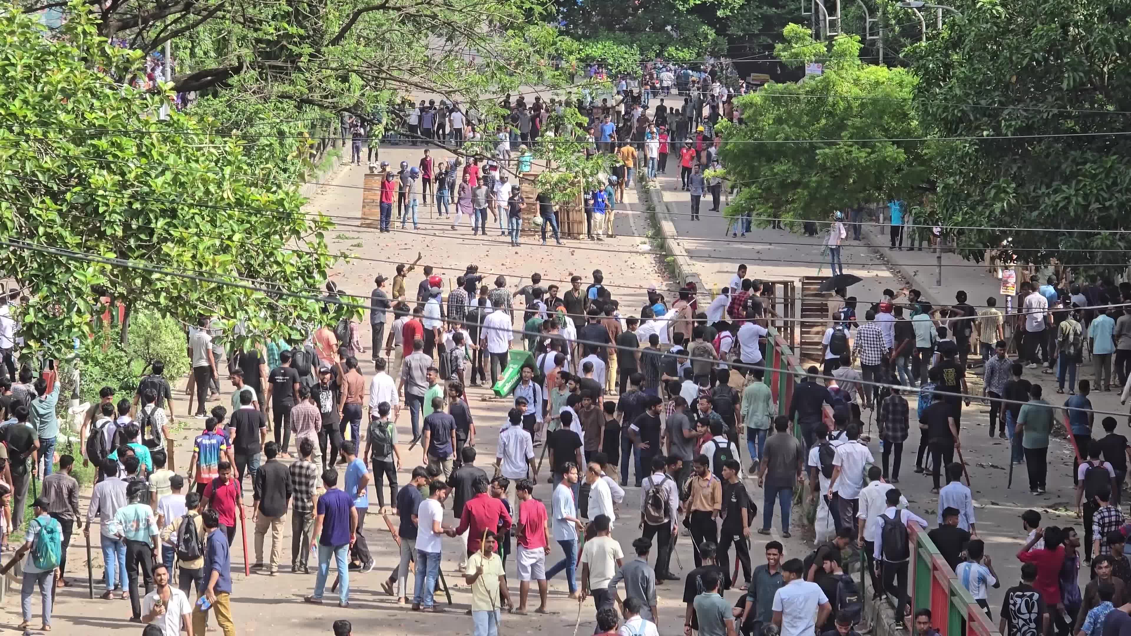 Students Protest in Dhaka