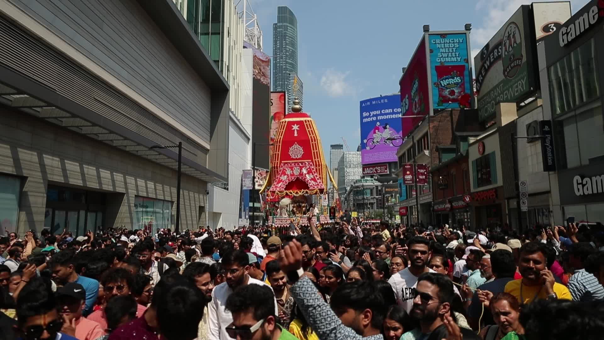  Lord Jagannath Grand Chariot fest in Toronto, Canada