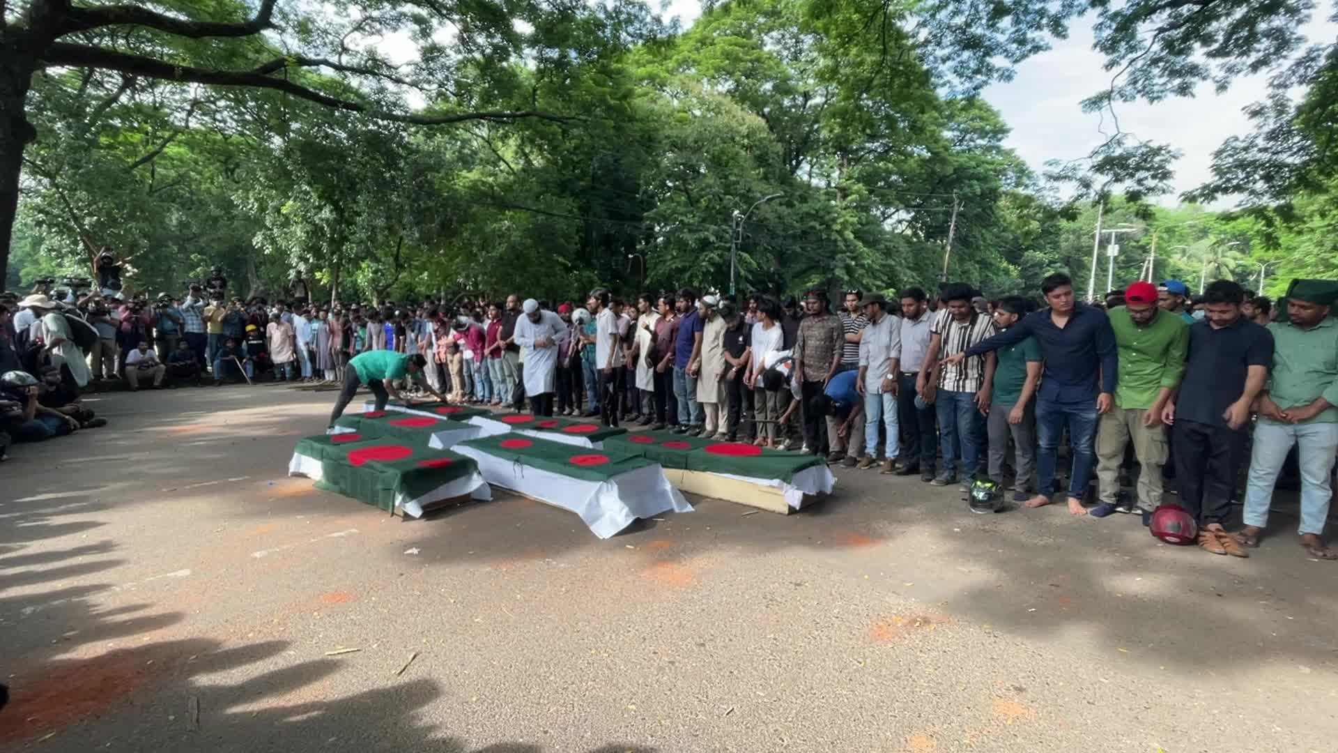Anti-quota protest in Dhaka