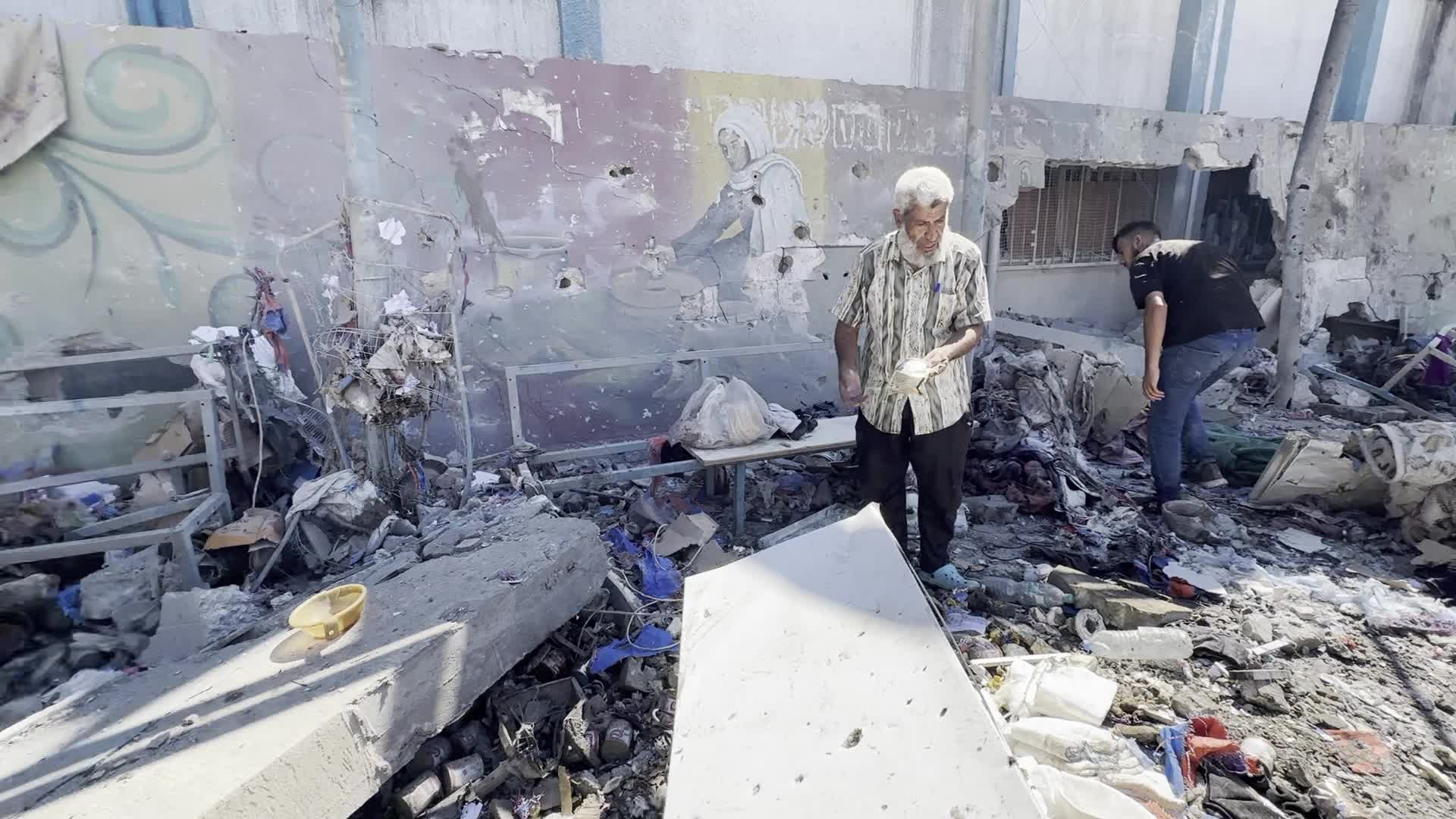 UN-run Al-Razi School Hit By Israeli Airstrike