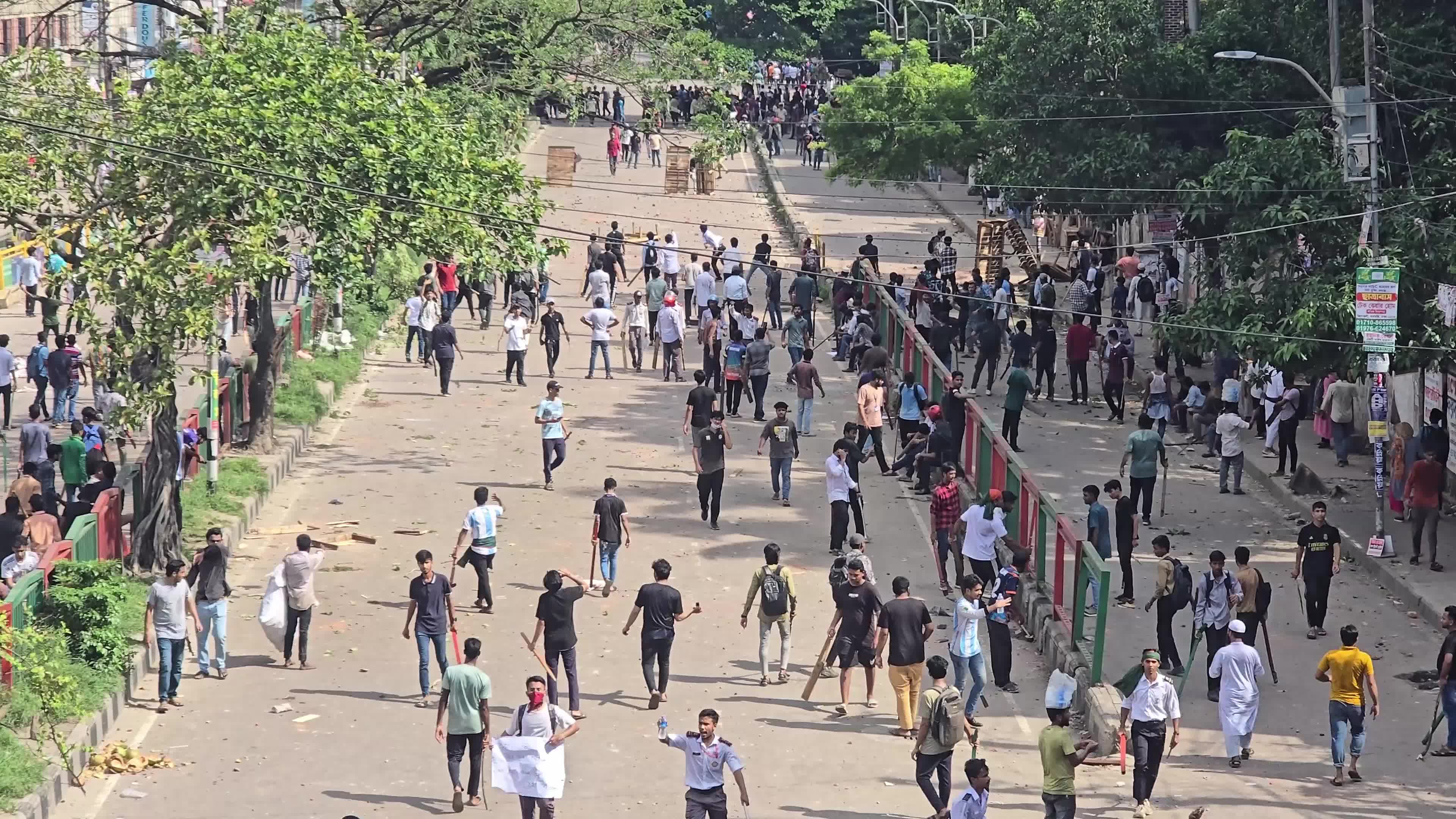 Students Protest in Dhaka