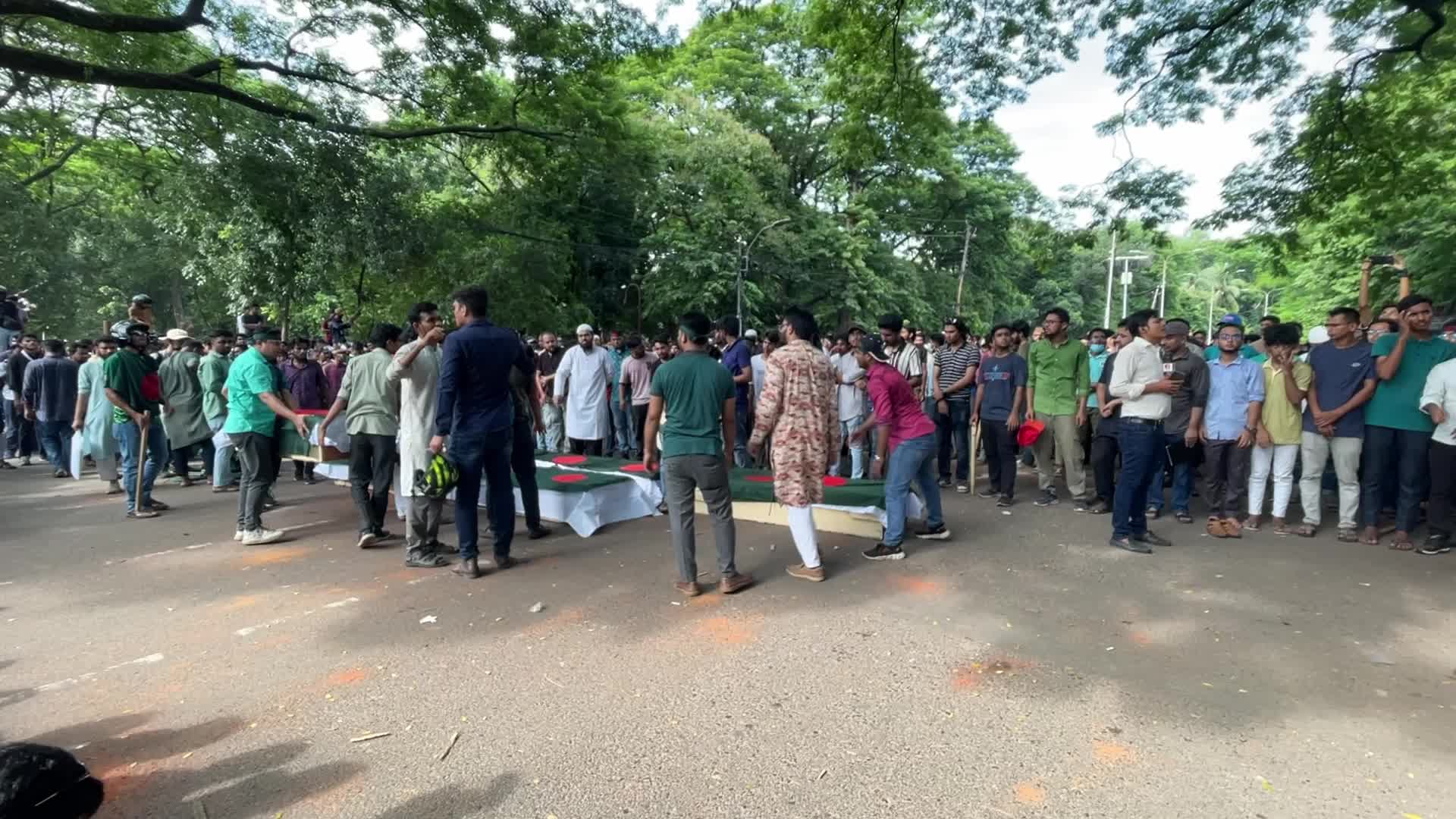Anti-quota protest in Dhaka