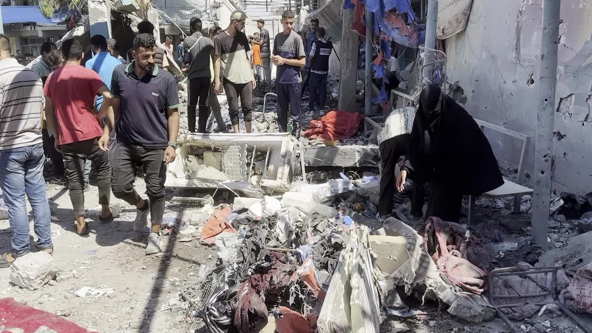 UN-run Al-Razi School Hit By Israeli Airstrike