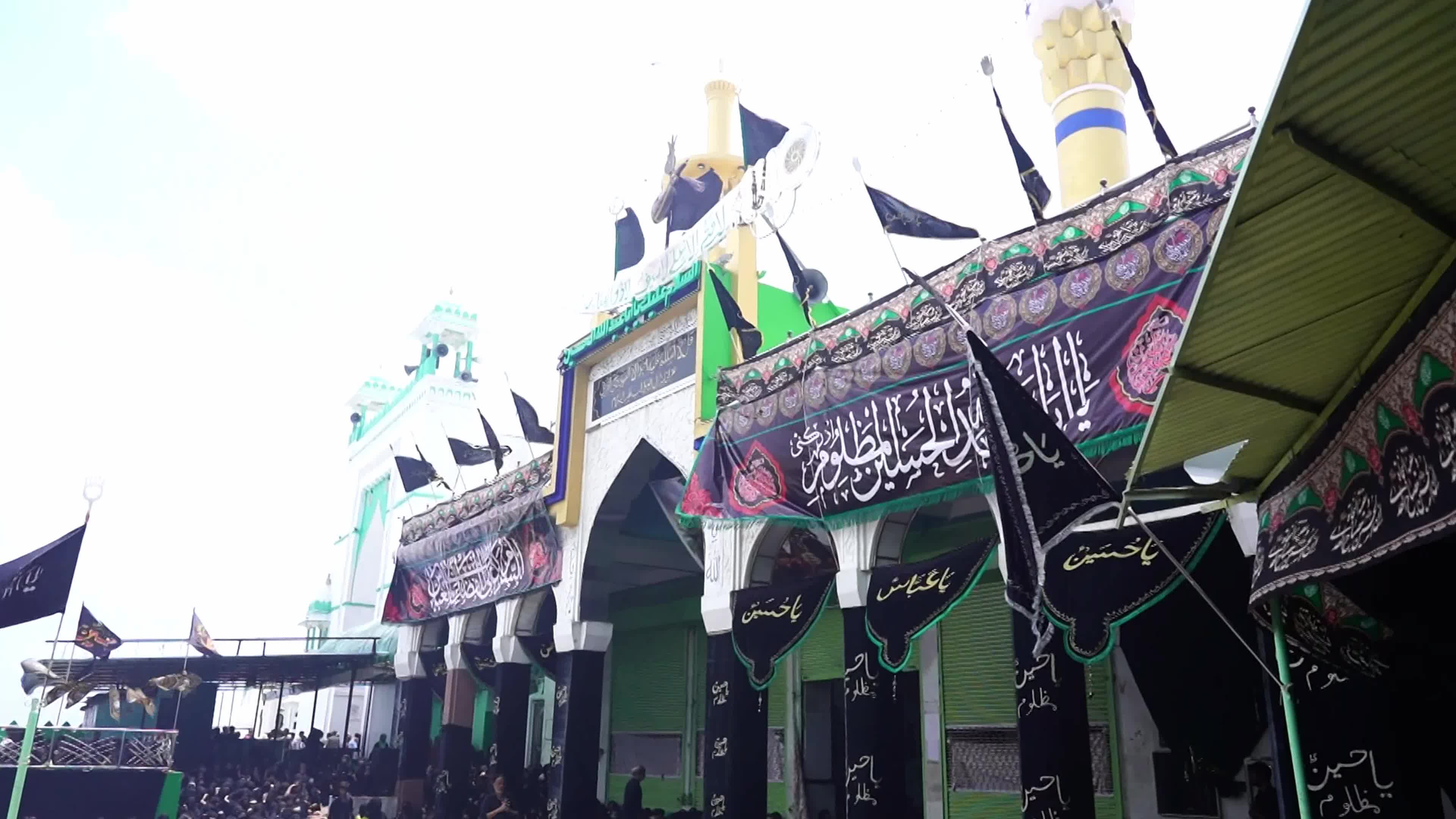 Shiite Muslim mourners flagellate themselves on the tenth day of Ashura during the Islamic month of Muharram
