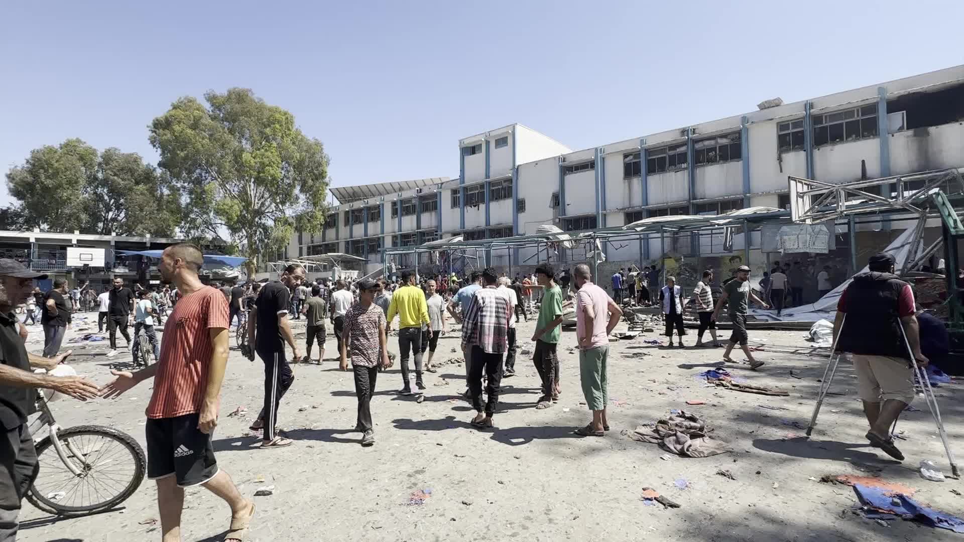 UN-run Al-Razi School Hit By Israeli Airstrike
