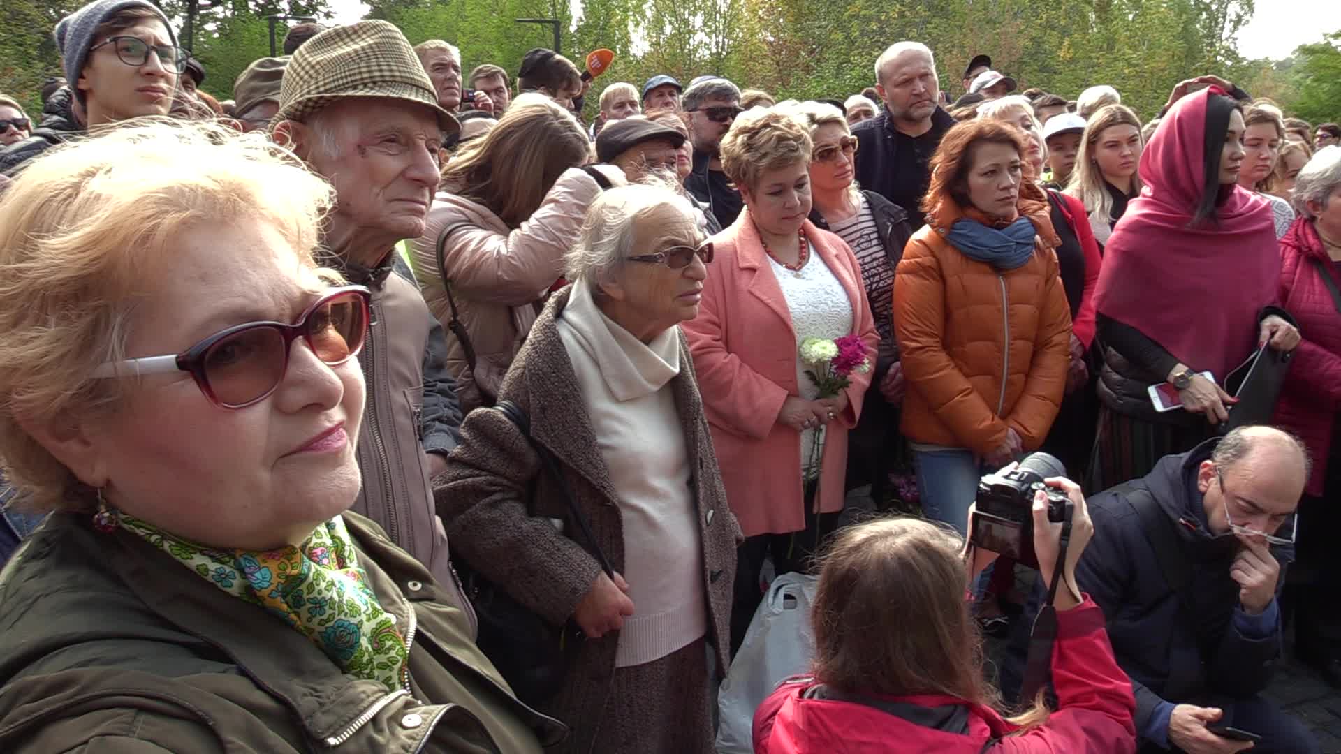 Mourning ceremony at the Babiy Yar ravine in Kiev