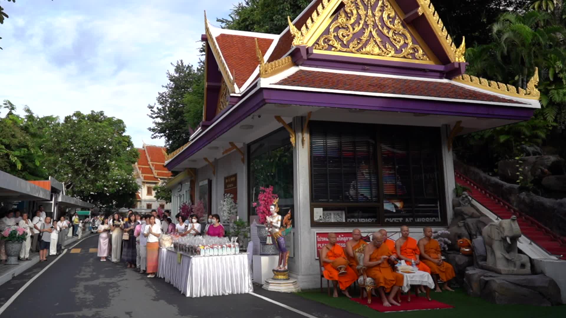 Asanha Bucha Day in Bangkok.