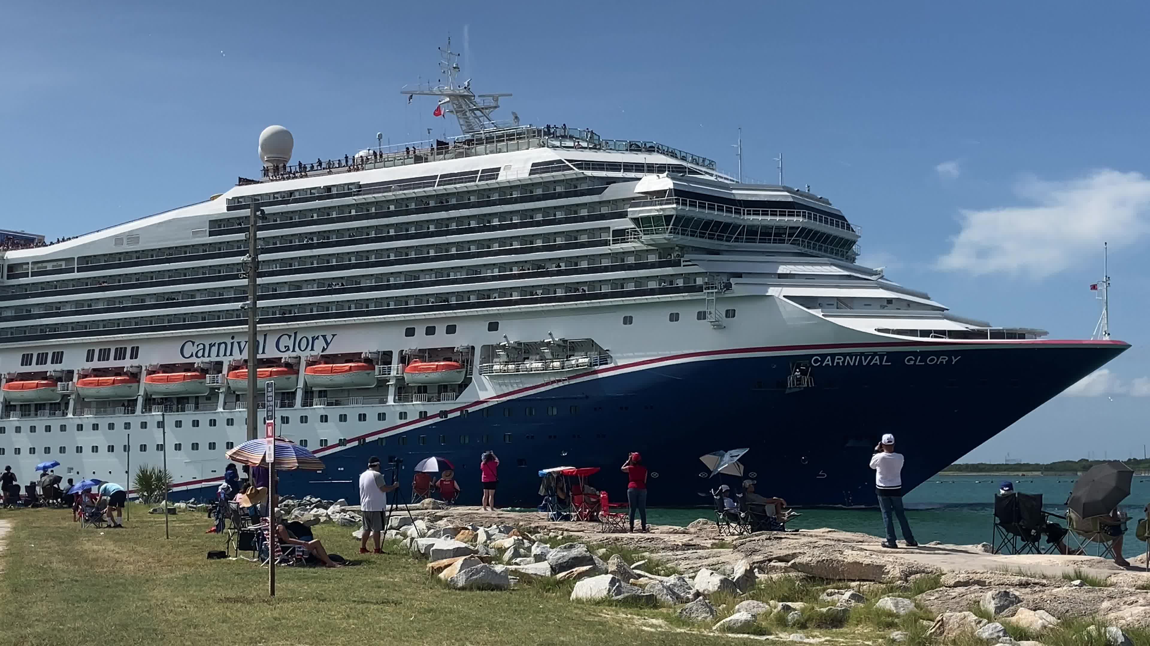 Carnival's Glory Departs Port Canaveral, Florida